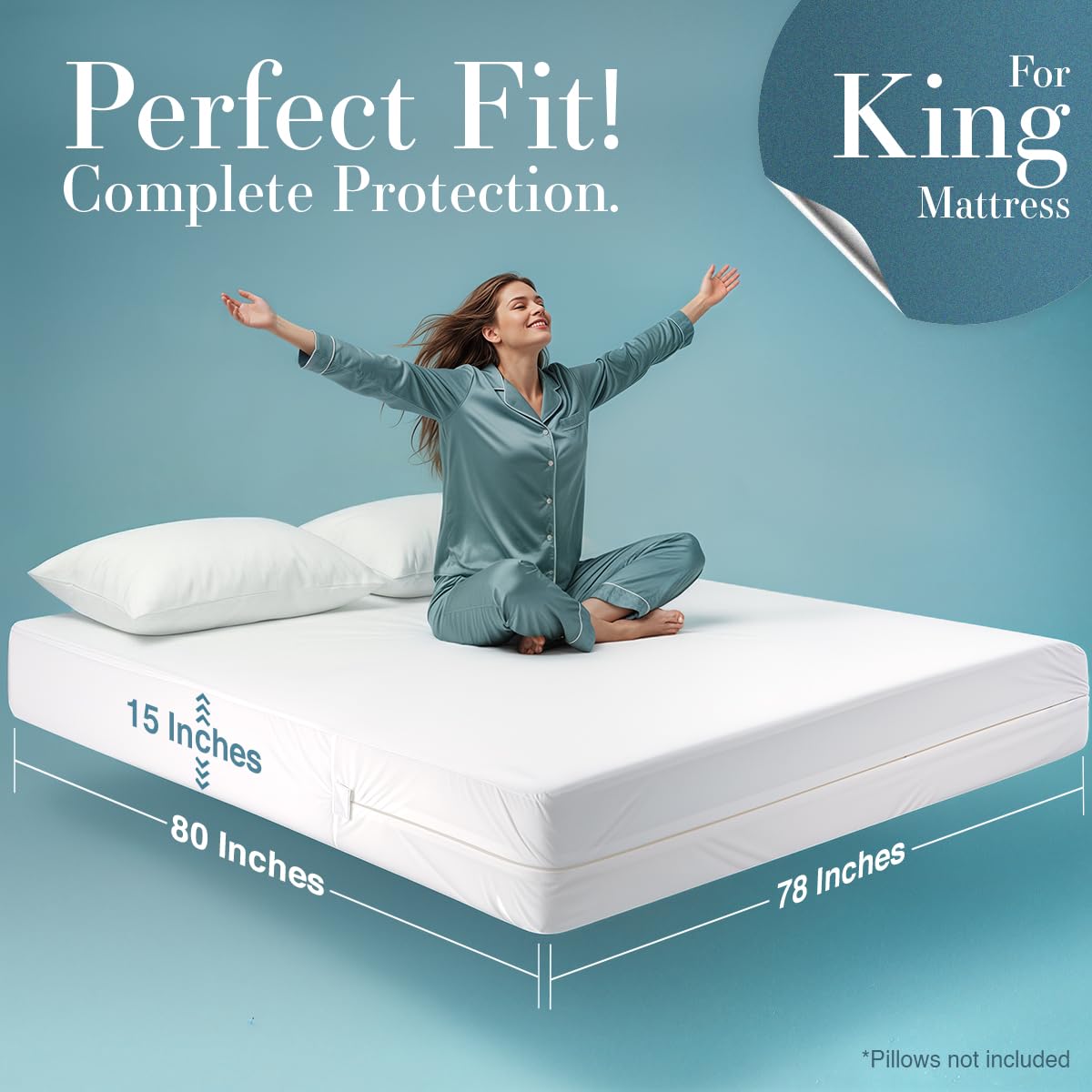 Utopia Bedding cremallera envolvente cerrada que asegura ajuste completo