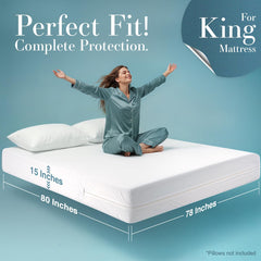 Utopia Bedding cremallera envolvente cerrada que asegura ajuste completo