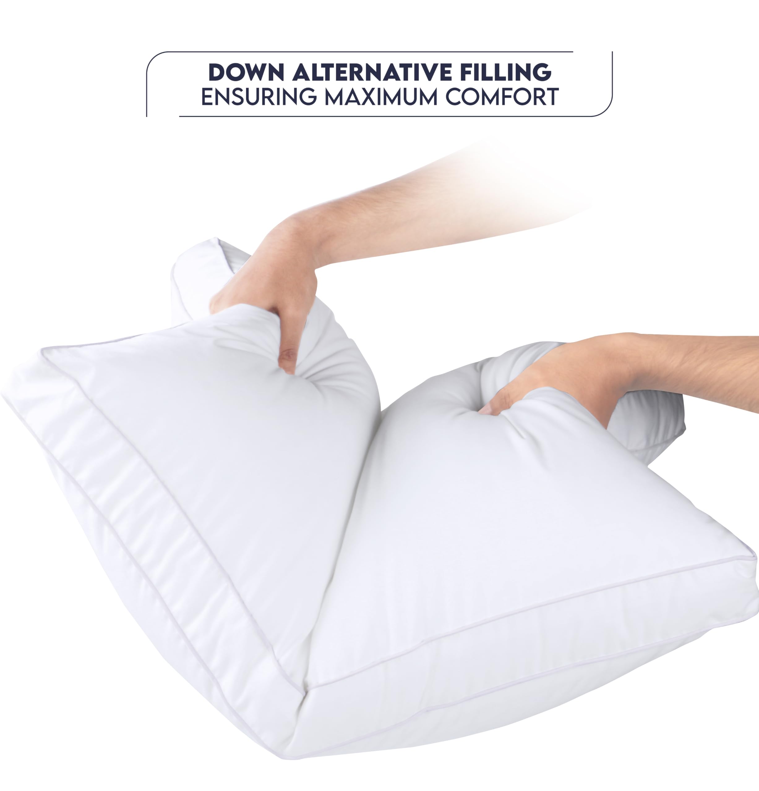 Utopia Bedding detalle del piping que ofrece acabado duradero