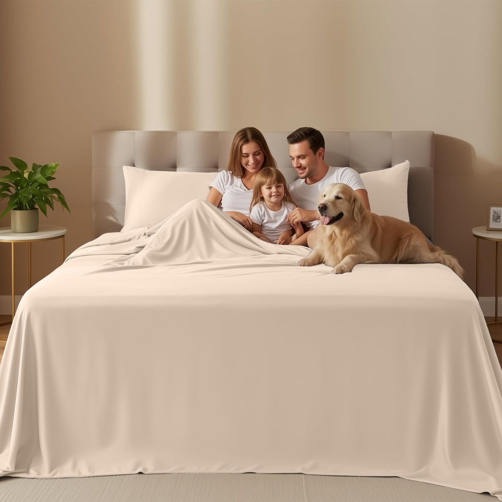 Utopia Bedding primer plano de la textura, tacto suave y duradero