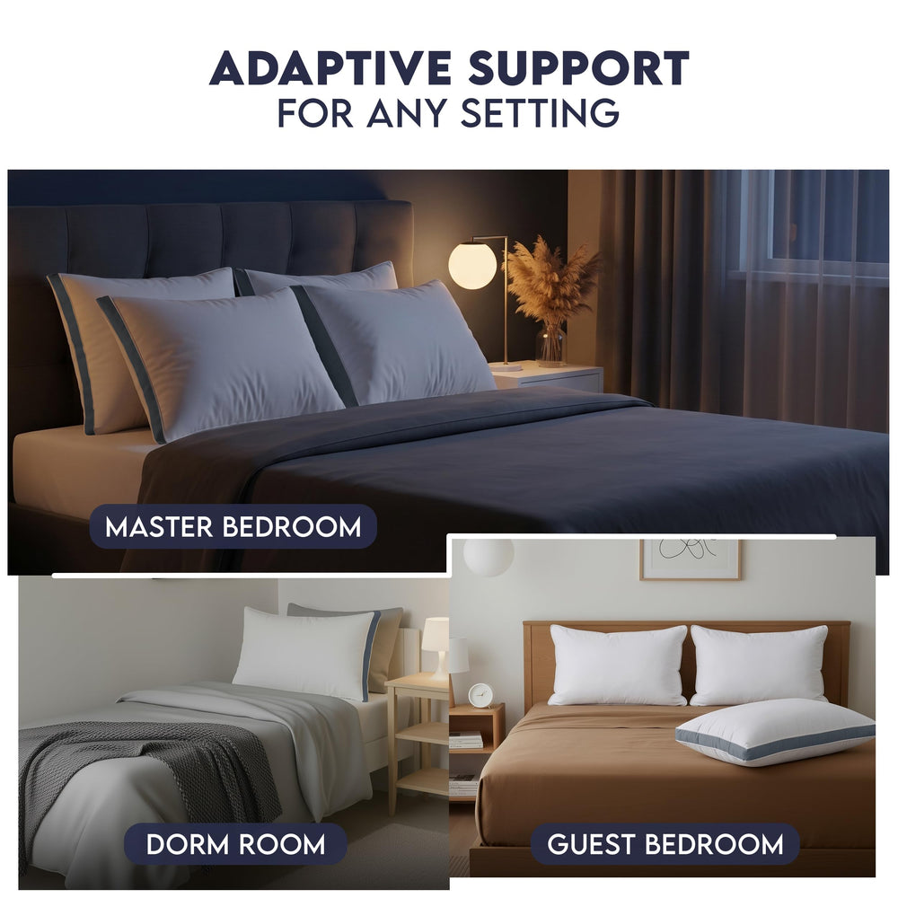 Utopia Bedding empaque y etiqueta con información del producto duradero