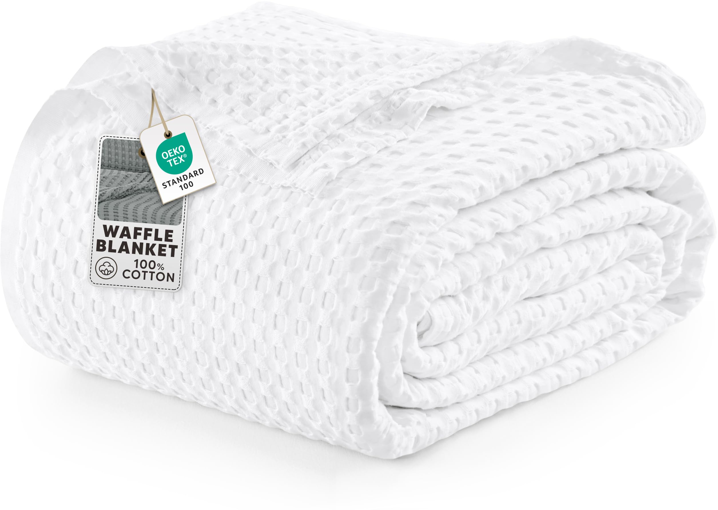 Utopia Bedding vista frontal del empaque mostrando tamaño Queen y color blanco