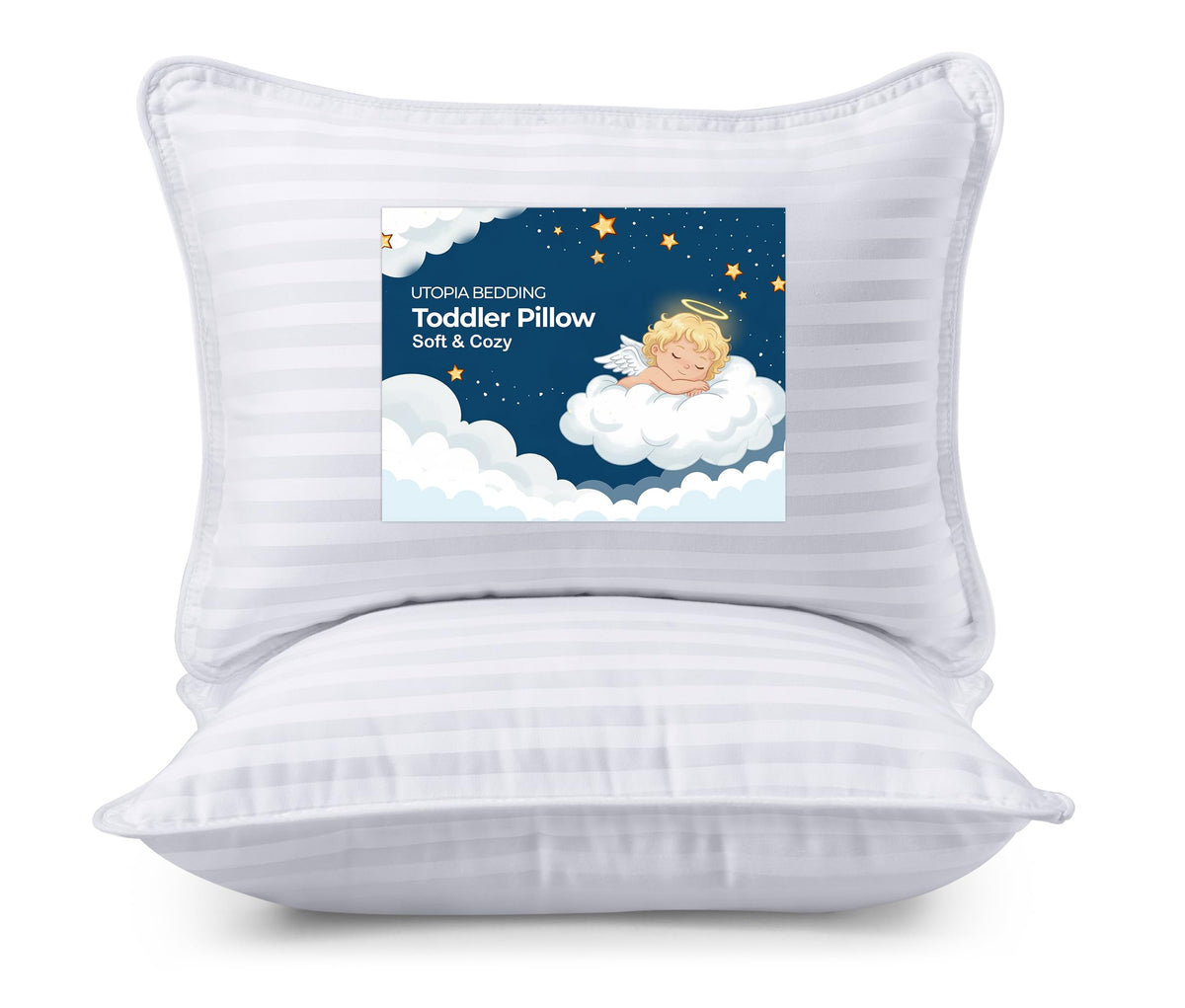 Utopia Bedding almohadas pack frontal mostrando diseño y confort