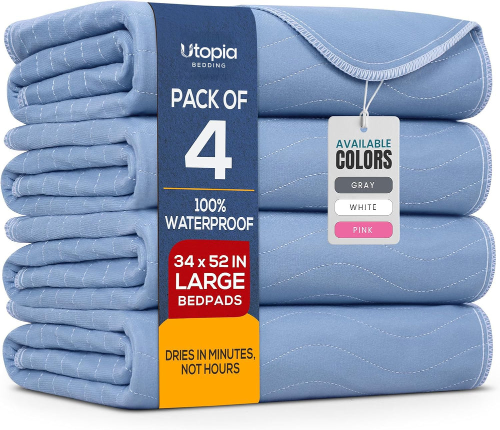 Utopia Bedding paquete frontal de 4 protectores, protección fiable