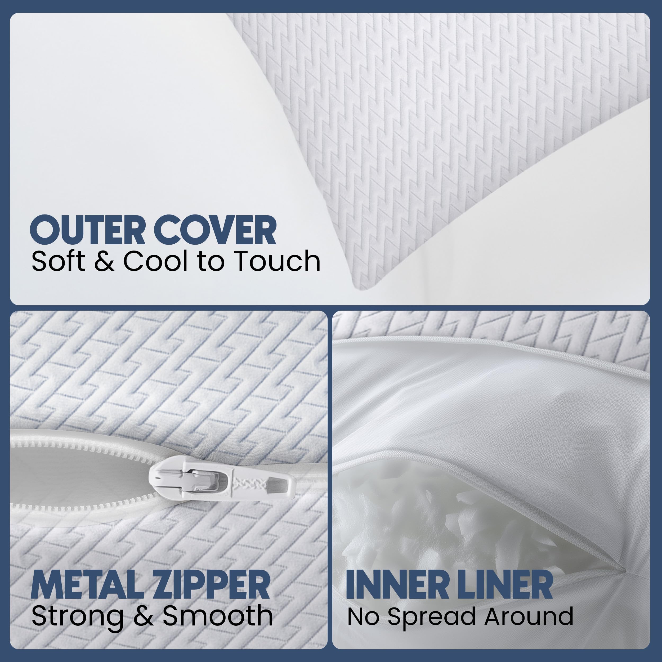 Utopia Bedding detalle de la funda lavable que facilita limpieza