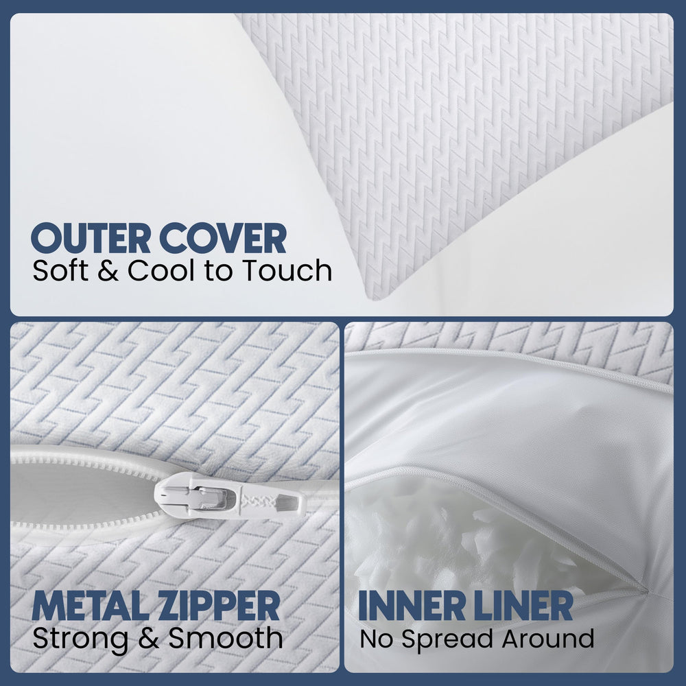 Utopia Bedding detalle de la funda lavable que facilita limpieza