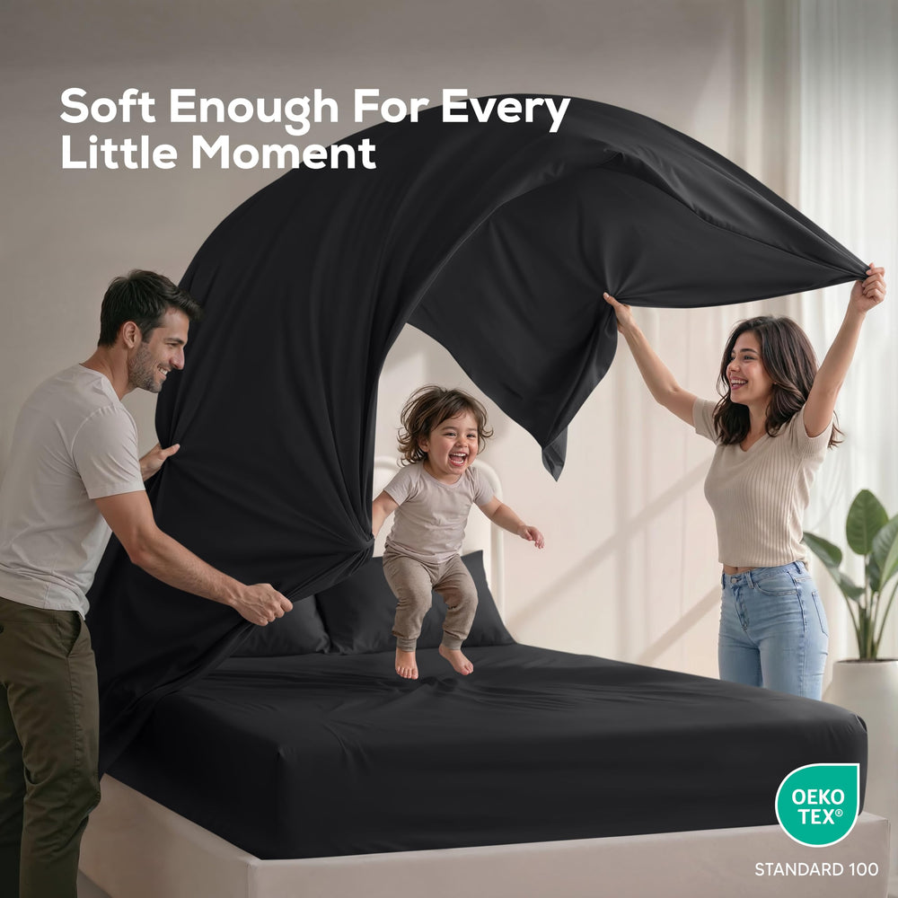 Utopia Bedding fundas de almohada en primer plano, acabado lujoso