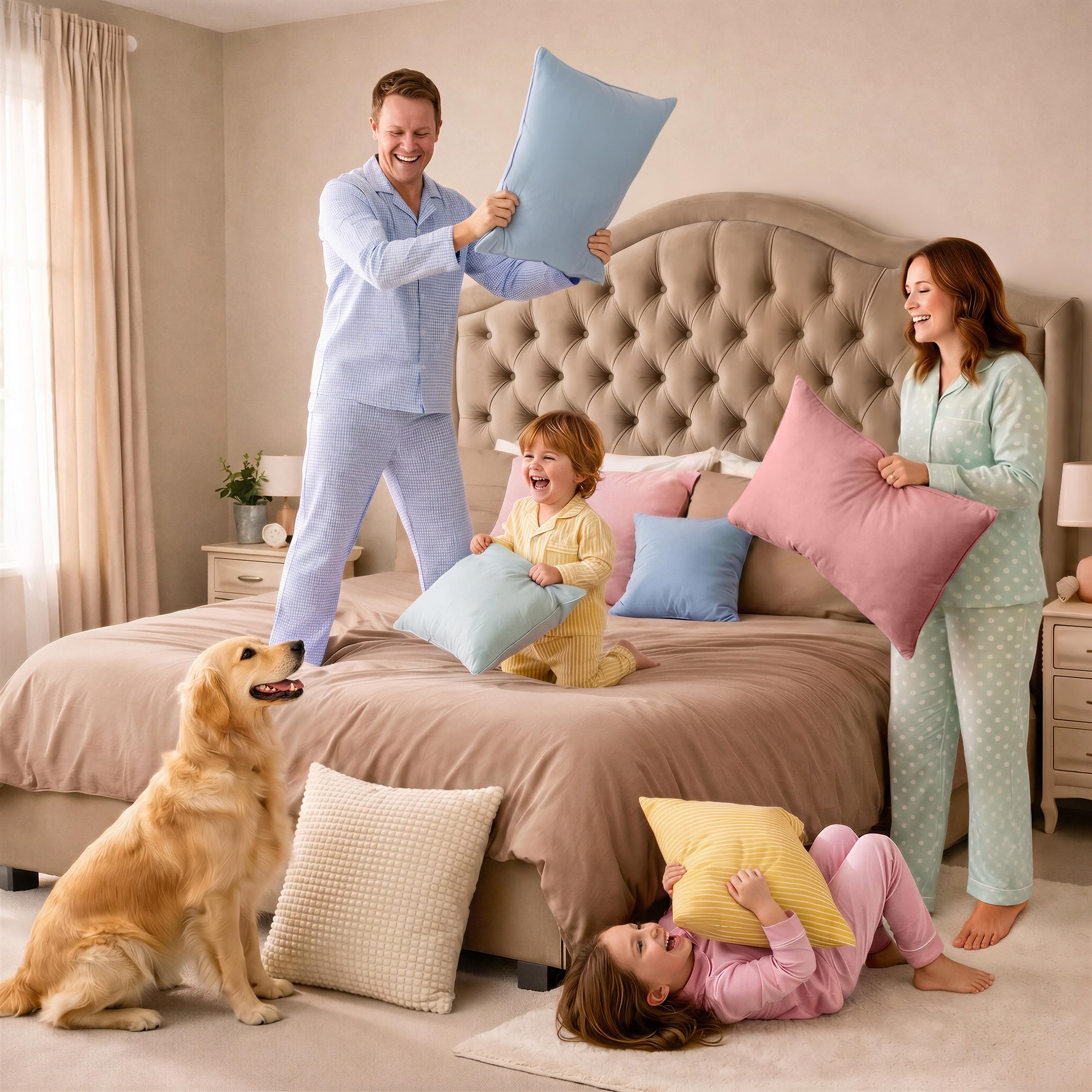 Utopia Bedding etiqueta lateral con materiales, información útil y durabilidad