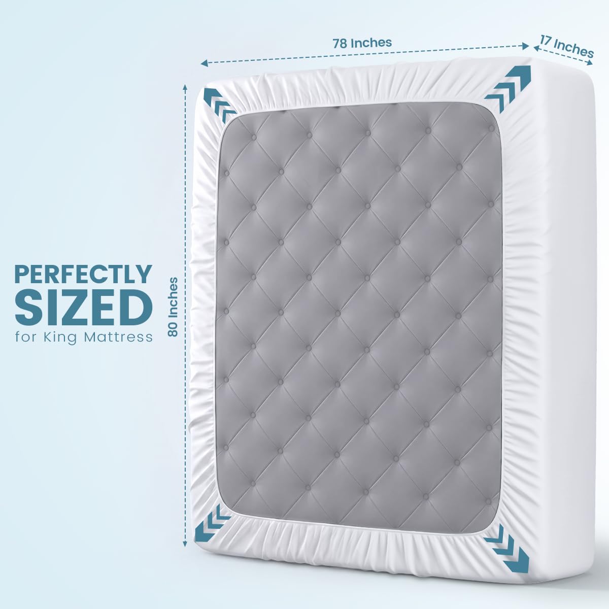 Utopia Bedding respaldo TPU impermeable que evita filtraciones al colchón