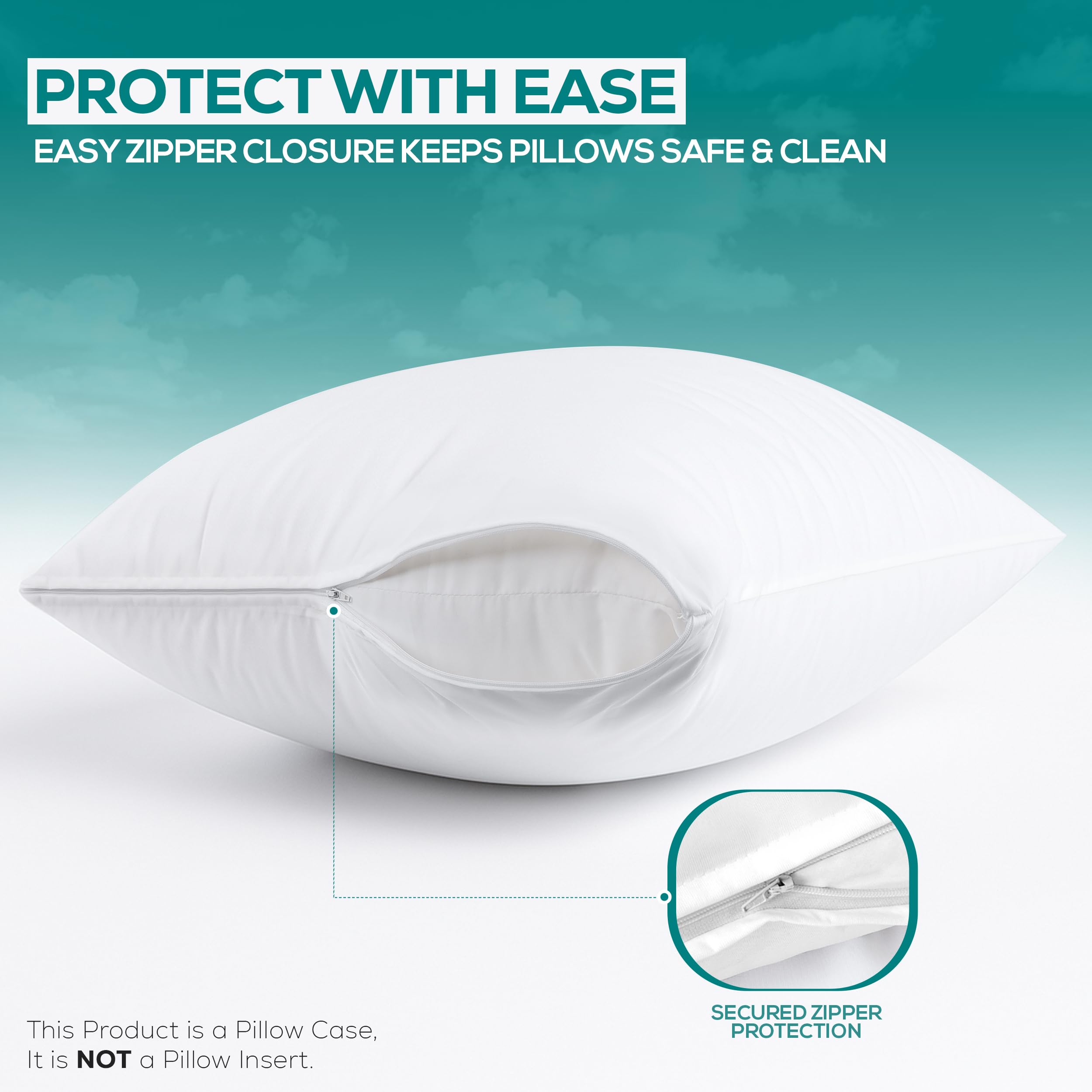 Utopia Bedding corte que revela revestimiento TPU resistente a líquidos