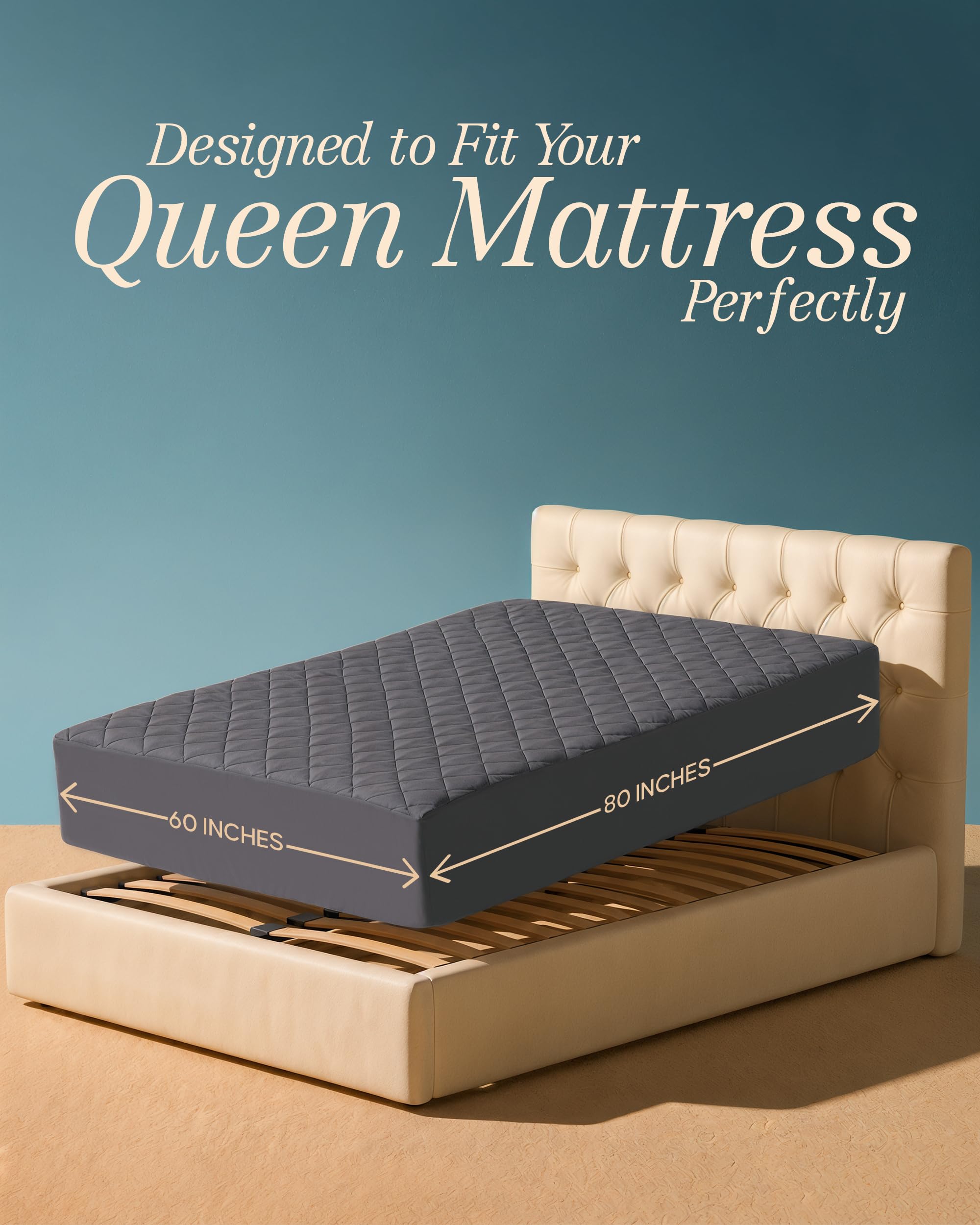 Utopia Bedding primer plano del acolchado y fibra rellena que aporta suavidad y loft ligero