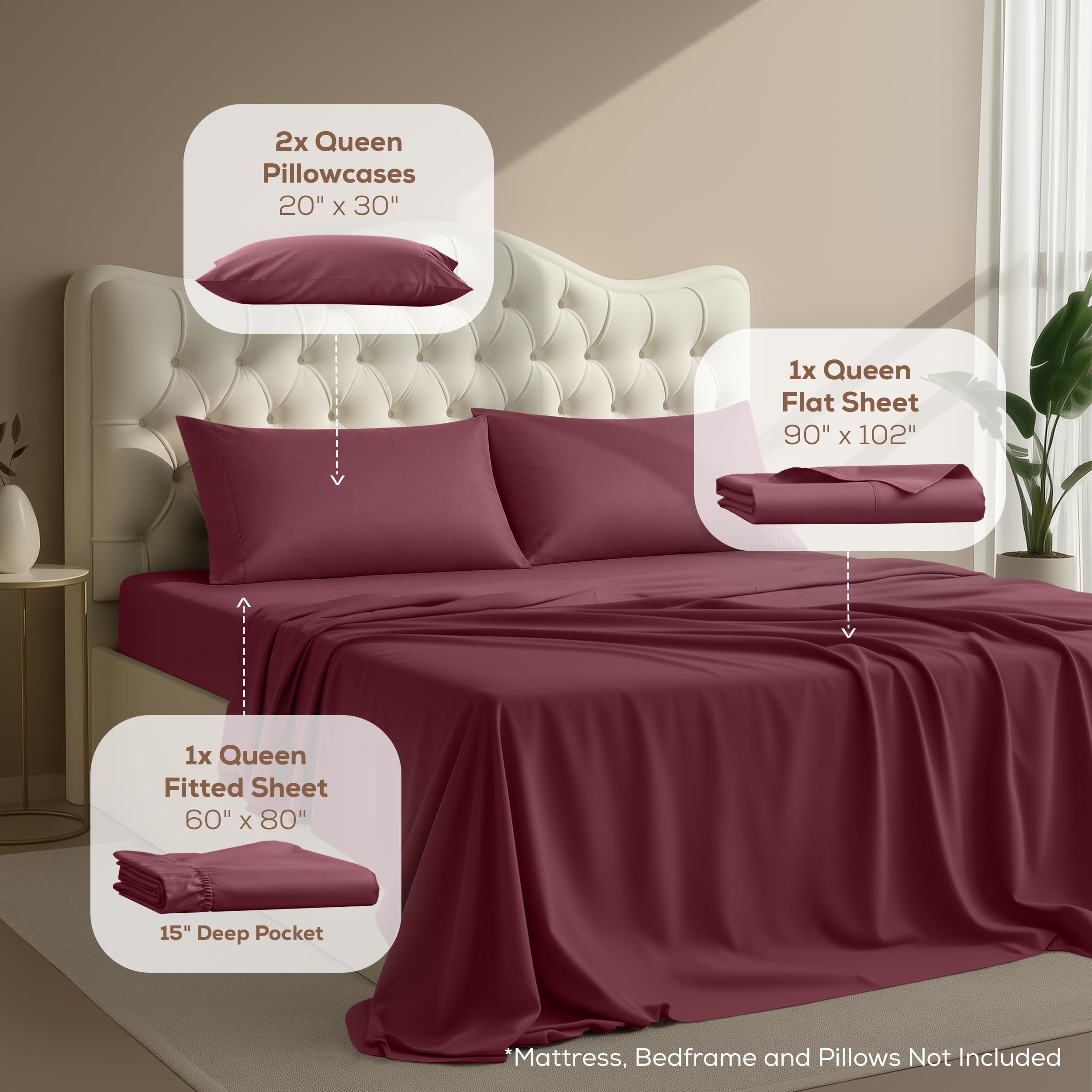 Utopia Bedding detalle de la textura cepillada, tacto suave y acogedor