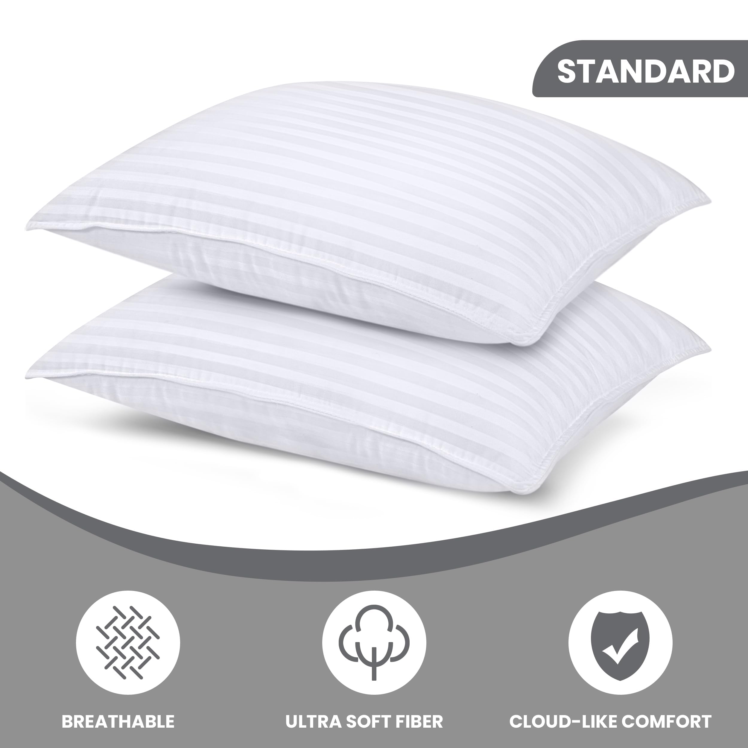 Utopia Bedding primer plano de la funda suave que mejora la transpiración y confort