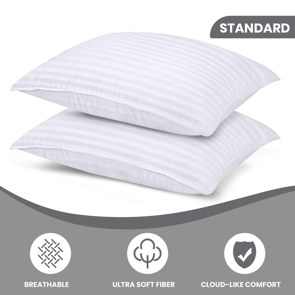 Utopia Bedding primer plano de la funda suave que mejora la transpiración y confort