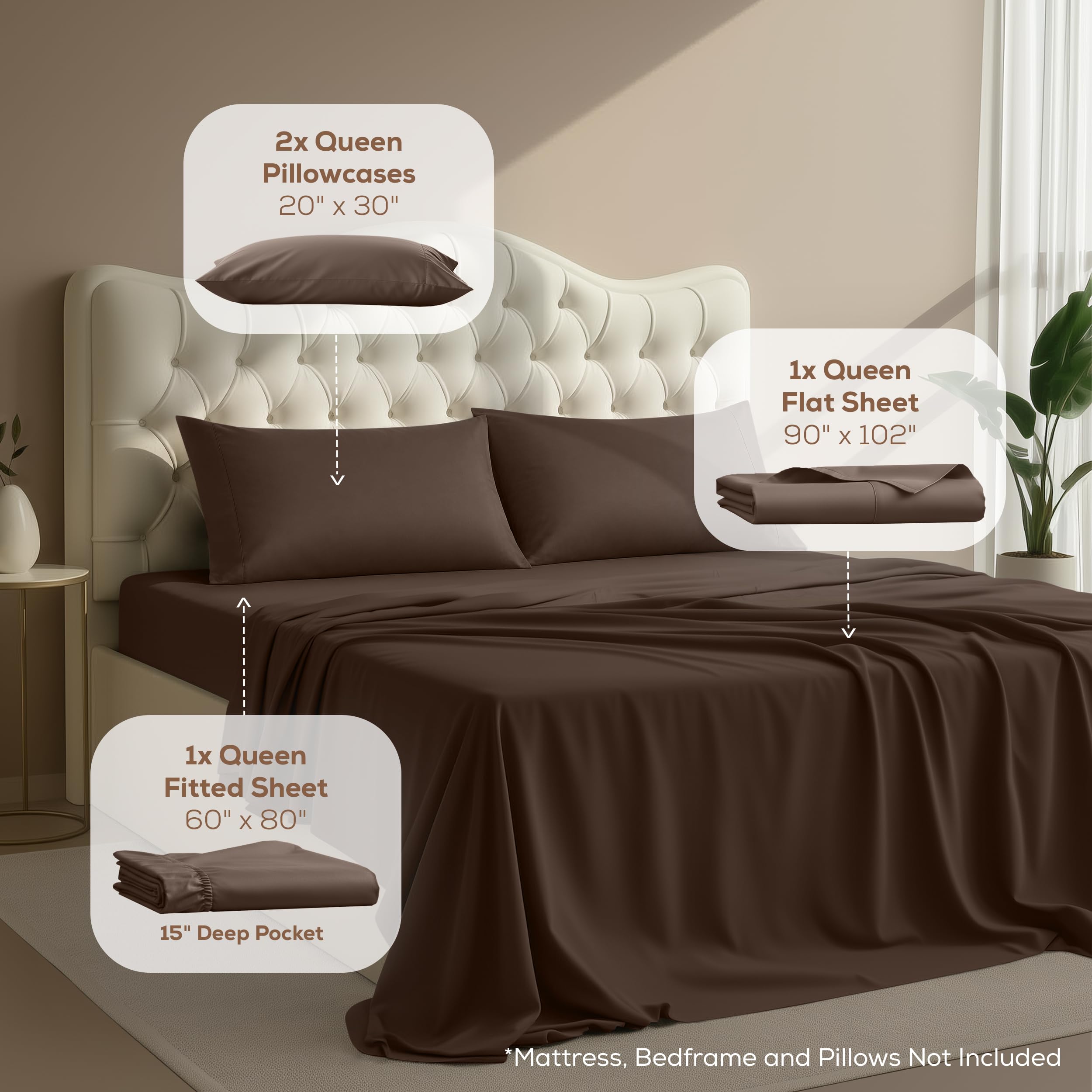 Utopia Bedding primer plano de la textura de microfibra que destaca suavidad y confort