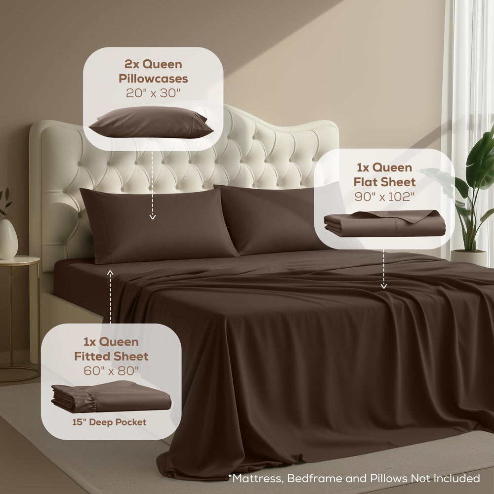 Utopia Bedding primer plano de la textura de microfibra que destaca suavidad y confort