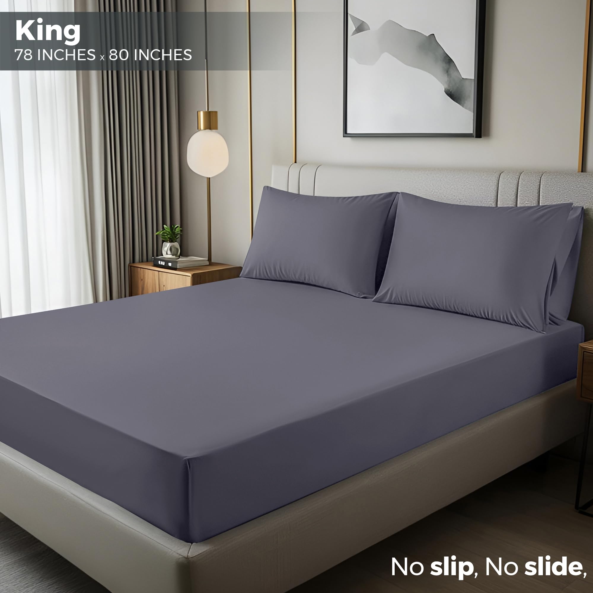 Utopia Bedding detalle de la microfibra cepillada, tacto ultra suave