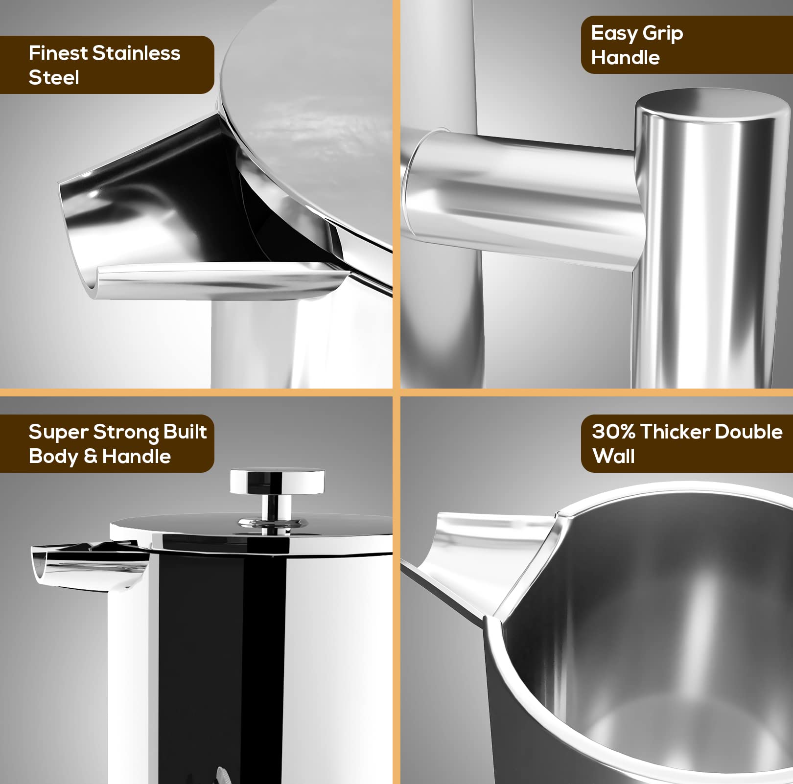 Utopia Kitchen prensa francesa servida en oficina, ideal para reuniones y varias tazas