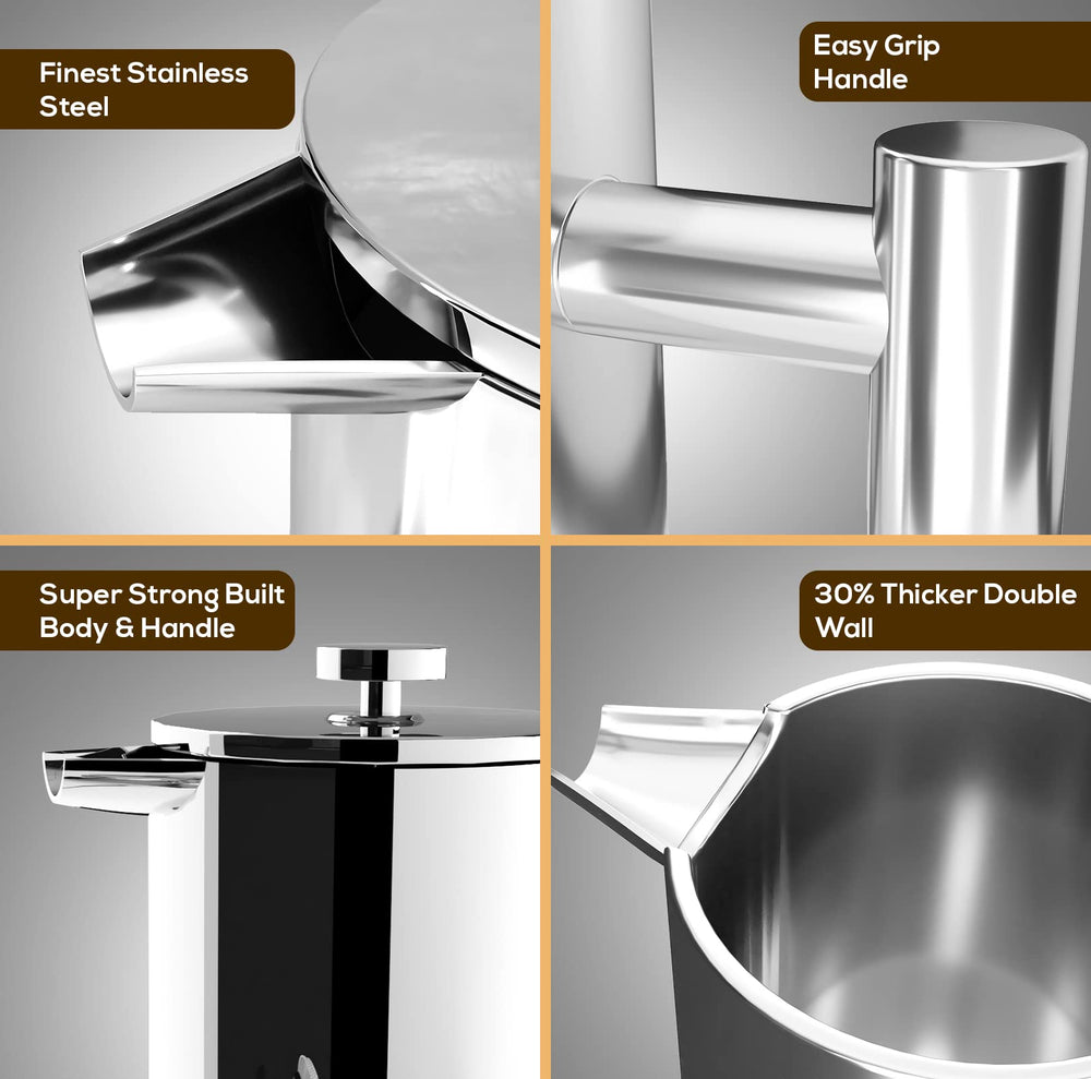 Utopia Kitchen prensa francesa servida en oficina, ideal para reuniones y varias tazas