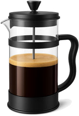 Utopia Kitchen vista frontal de la prensa con mango ergonómico y capacidad 34 oz