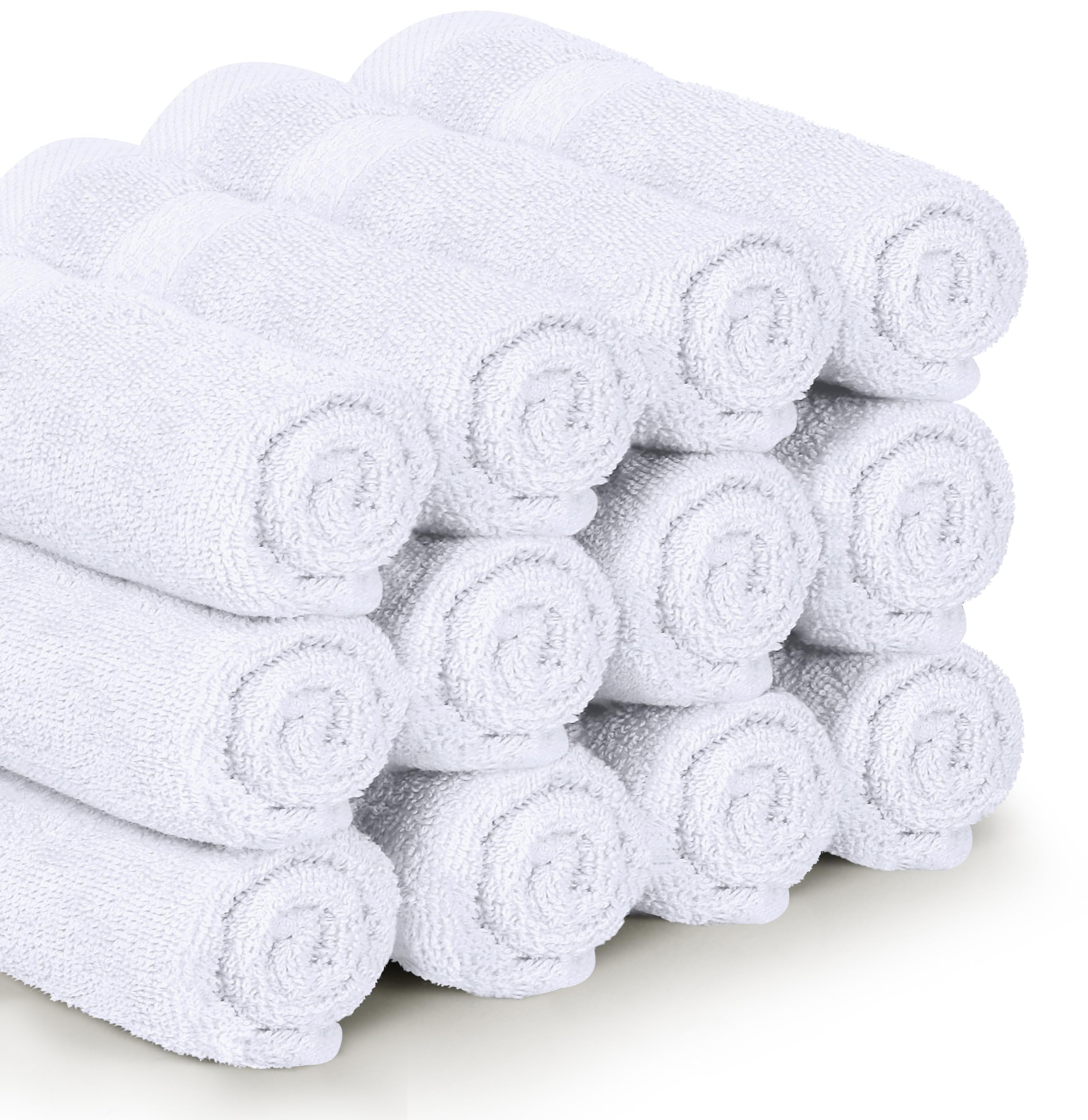 Utopia Towels toallas apiladas en baño, beneficio: aspecto pulcro