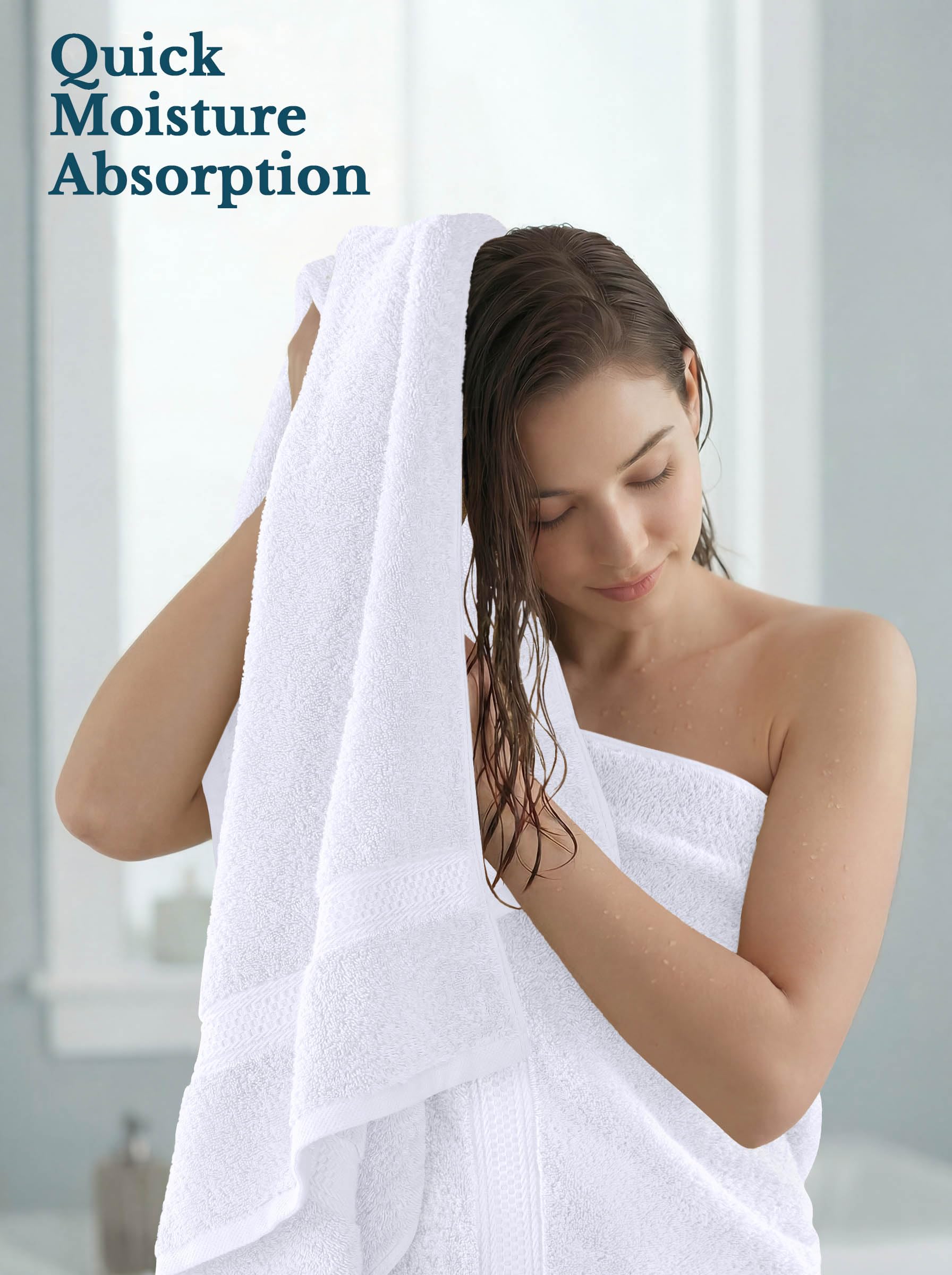 Utopia Towels detalle de borde y costura reforzada, durabilidad aumentada