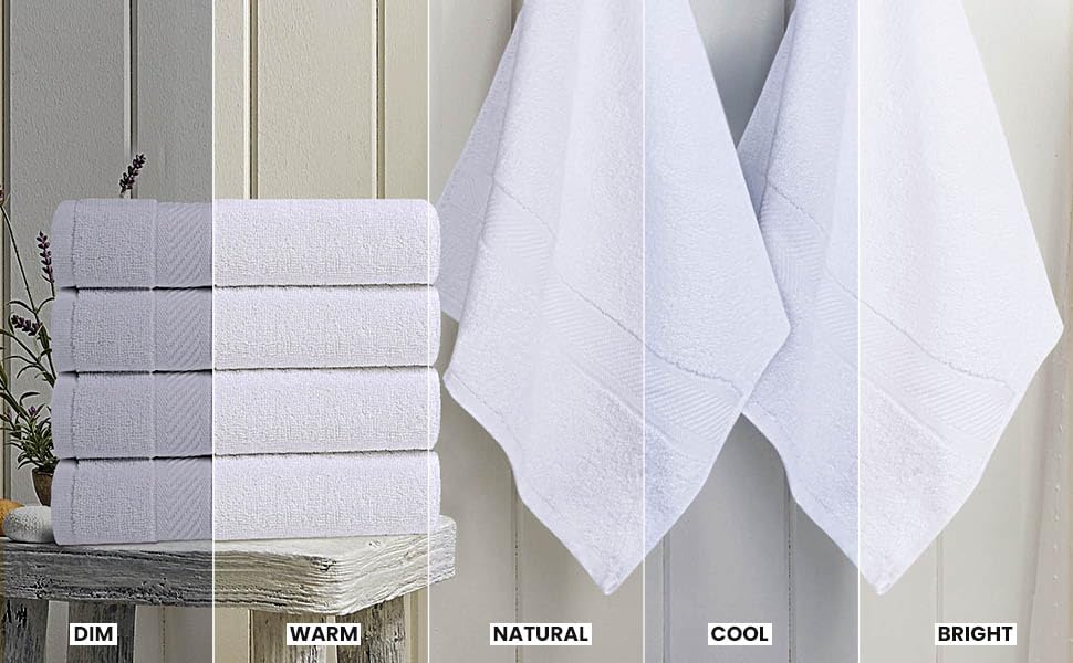 Utopia Towels detalle del borde doblemente cosido, mayor durabilidad