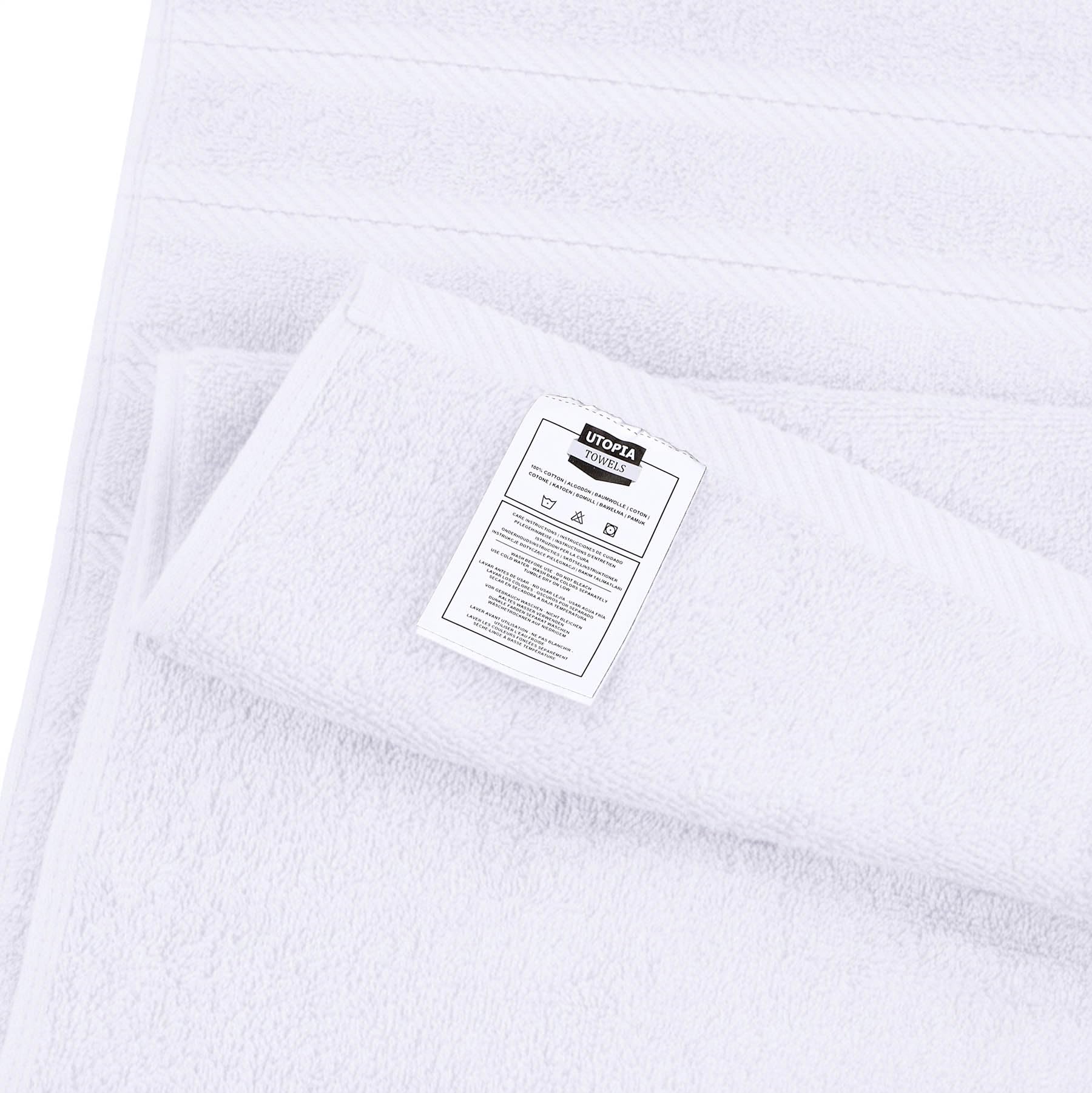 Utopia Towels detalle del borde y costura para ver la calidad de confección