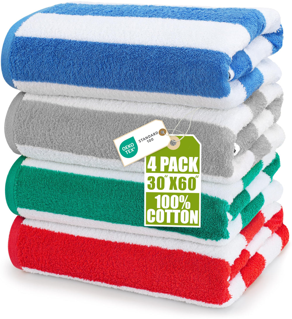 Utopia Towels vista frontal del pack mostrando las cuatro toallas y diseño práctico