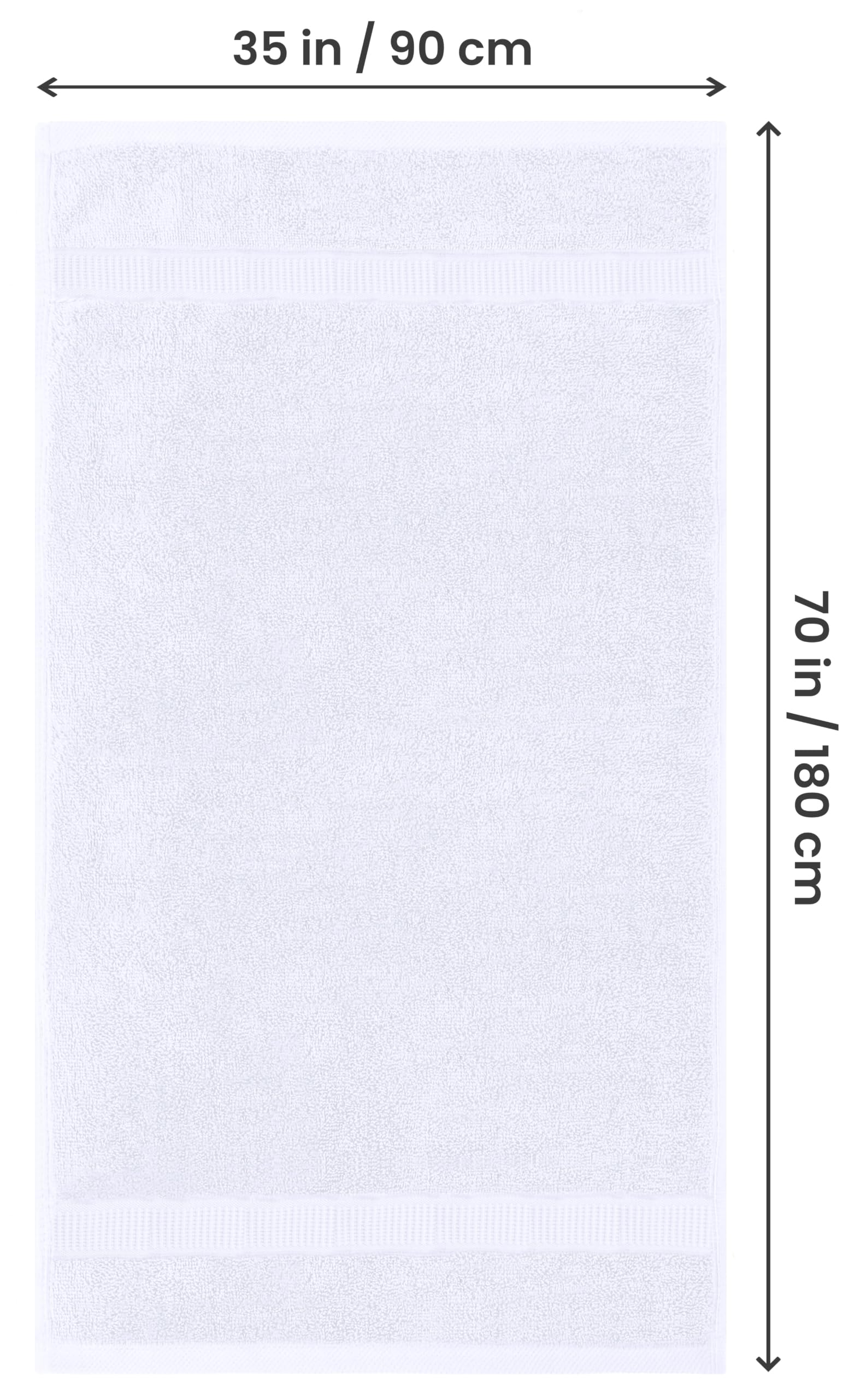 Utopia Towels primer plano de la textura de algodón, tacto suave
