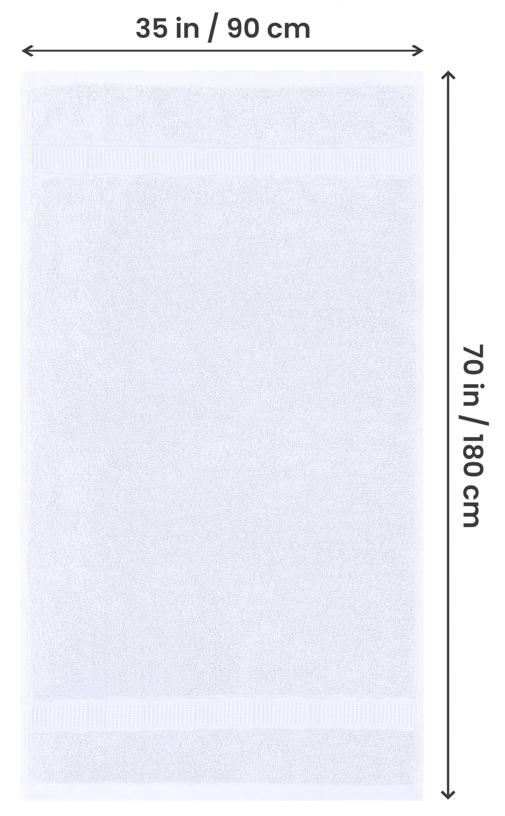 Utopia Towels primer plano de la textura de algodón, tacto suave