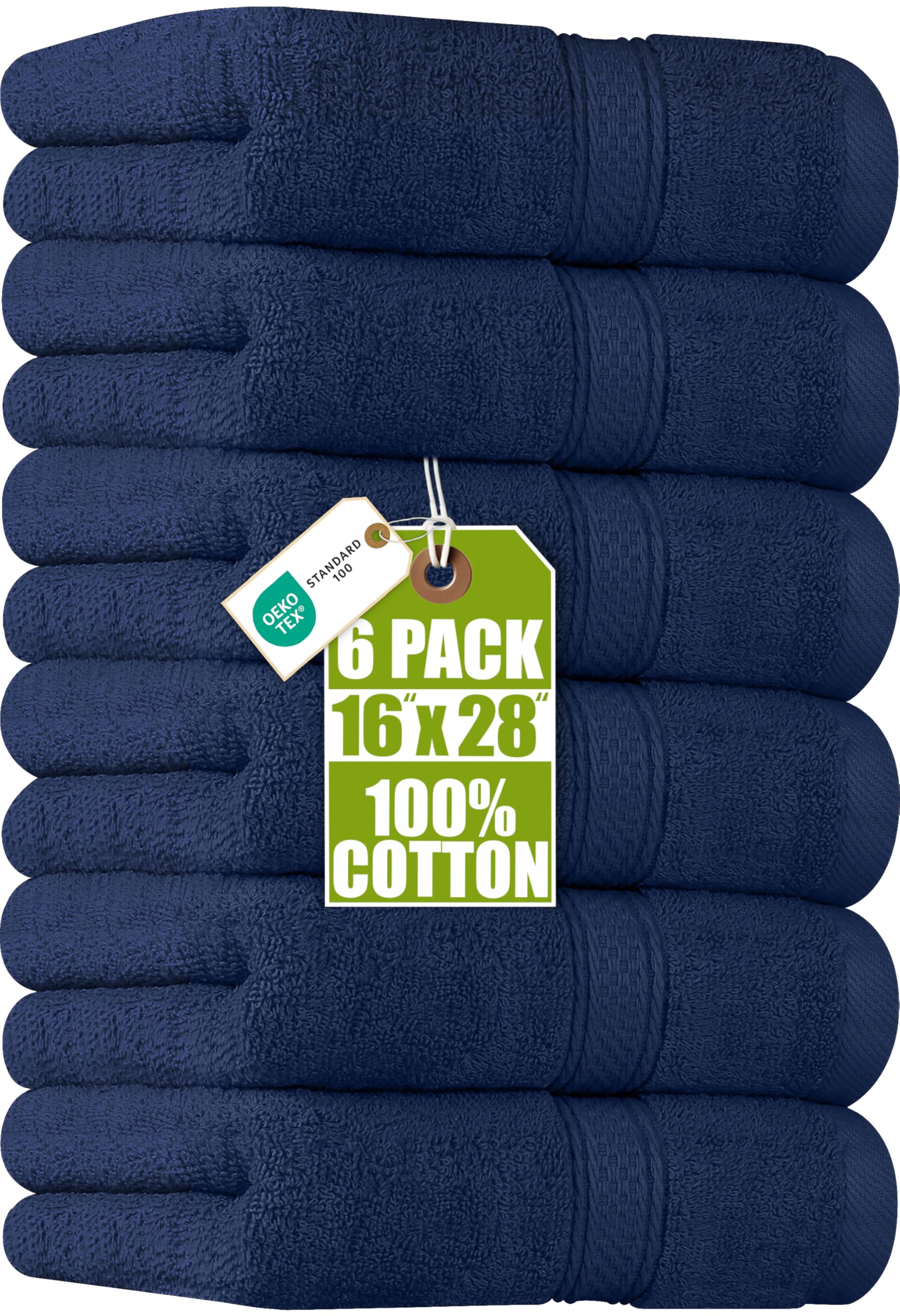 Utopia Towels empaque frontal navy mostrando color y paquete práctico