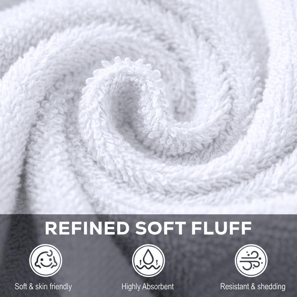 Utopia Towels toalla en mano secando rostro, comodidad y absorbencia