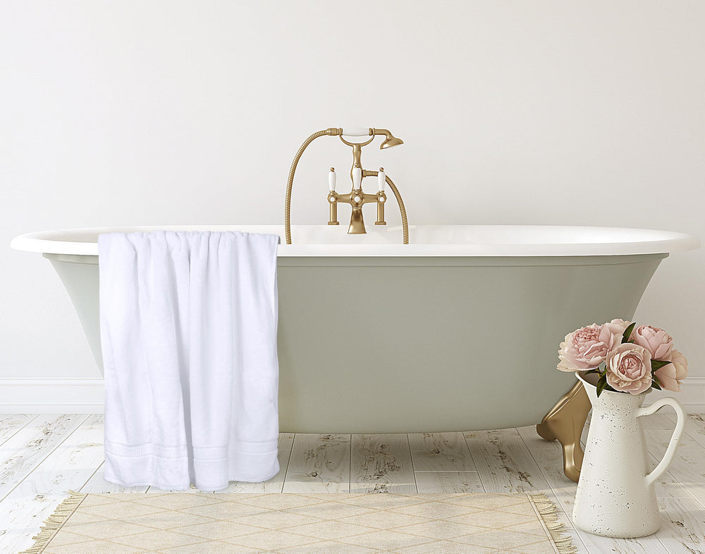 Utopia Towels etiqueta con instrucciones de cuidado, fácil mantenimiento