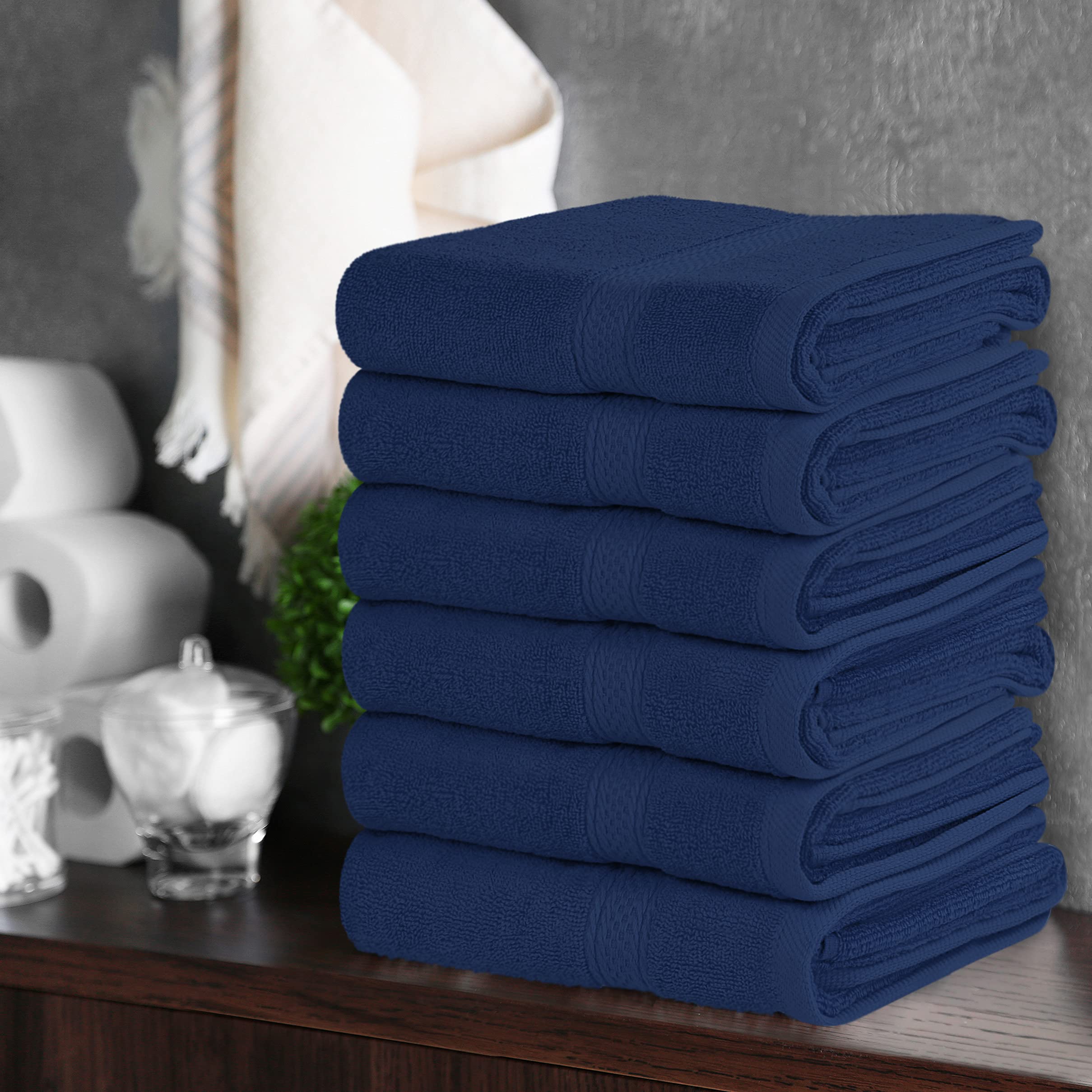 Utopia Towels etiqueta con composición y recomendaciones de cuidado