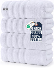 Utopia Towels vista frontal del pack mostrando color blanco y aspecto suave