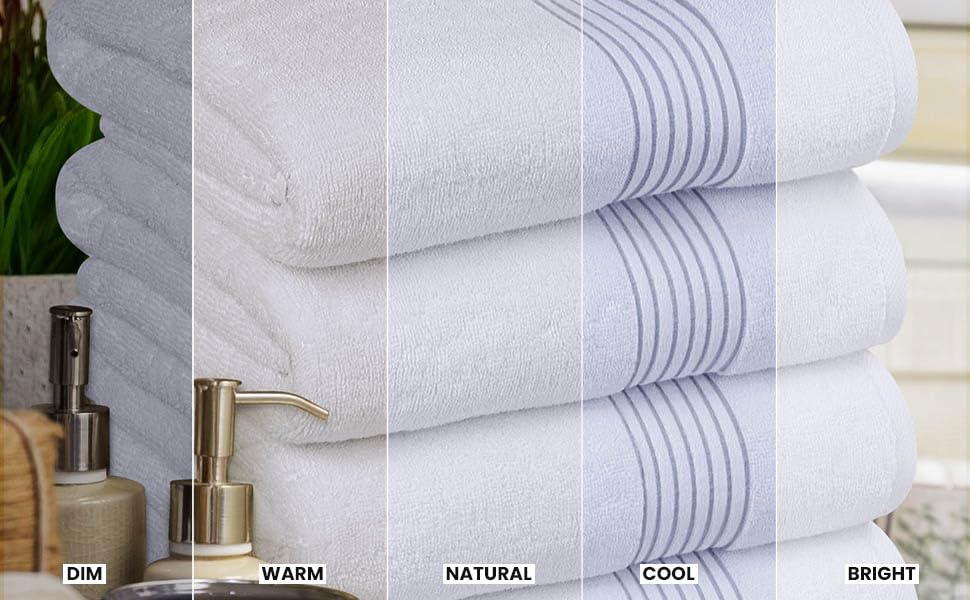 Utopia Towels pila de toallas en colores variados, opción para combinar