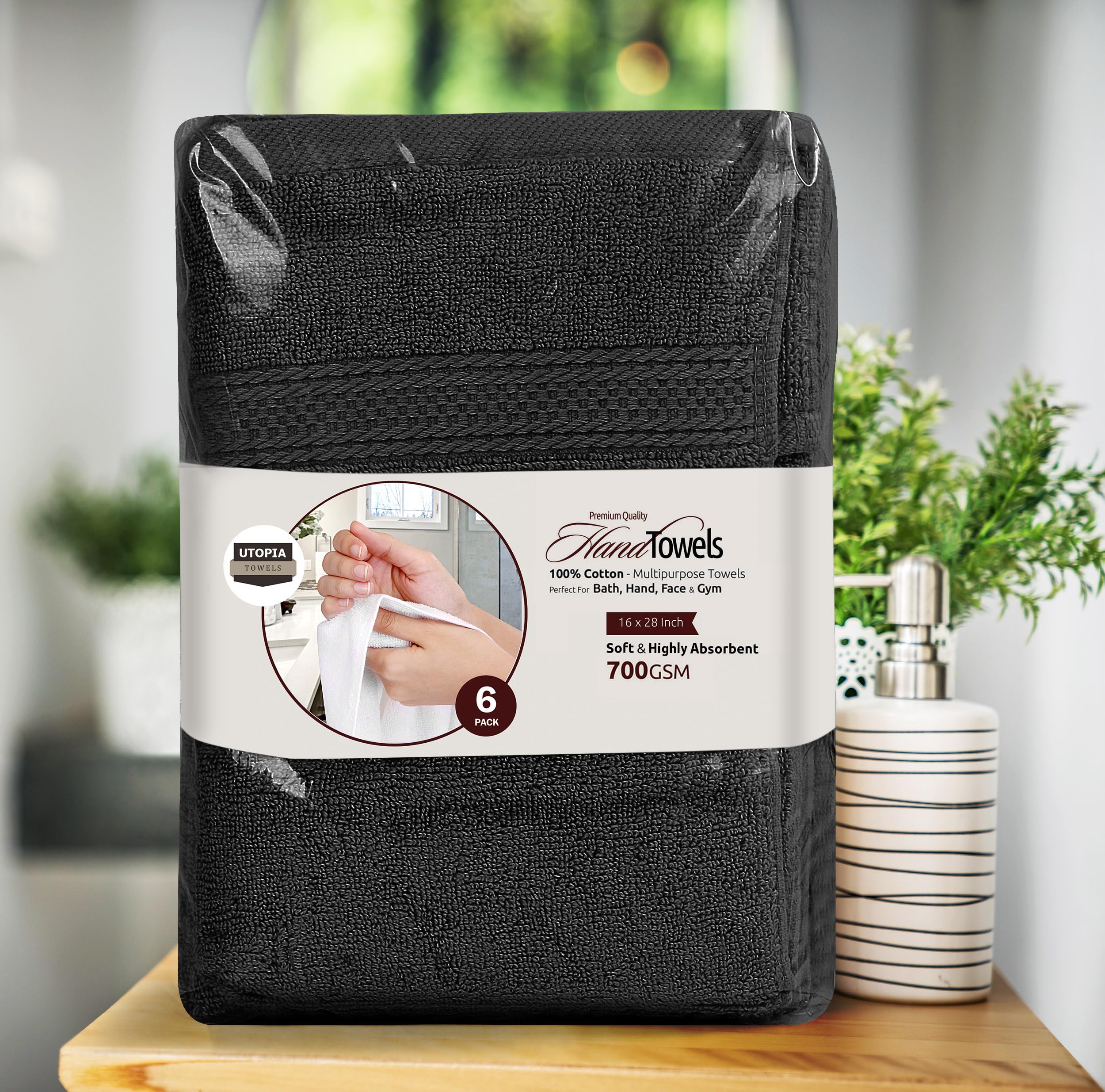 Utopia Towels paquete presentado como regalo ideal para bodas y housewarming