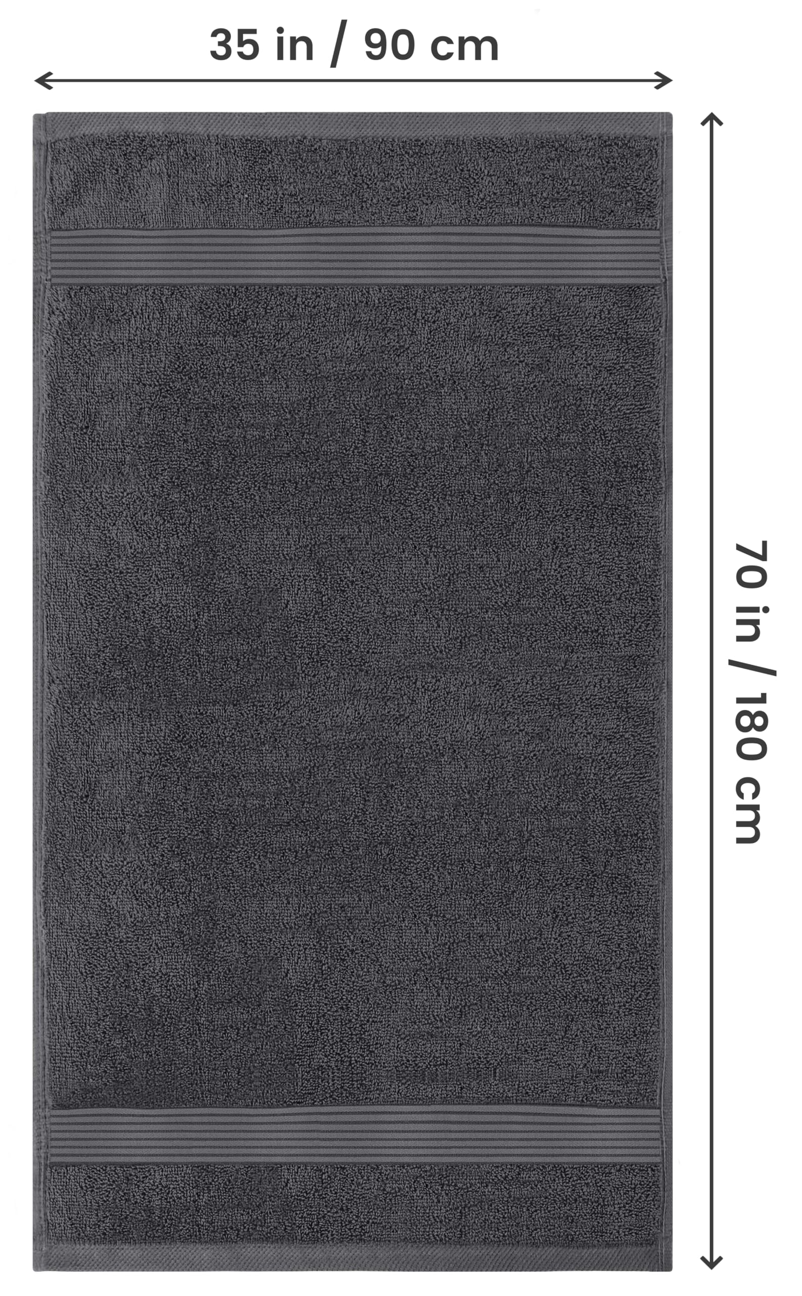 Utopia Towels primer plano de la textura de algodón suave y densa
