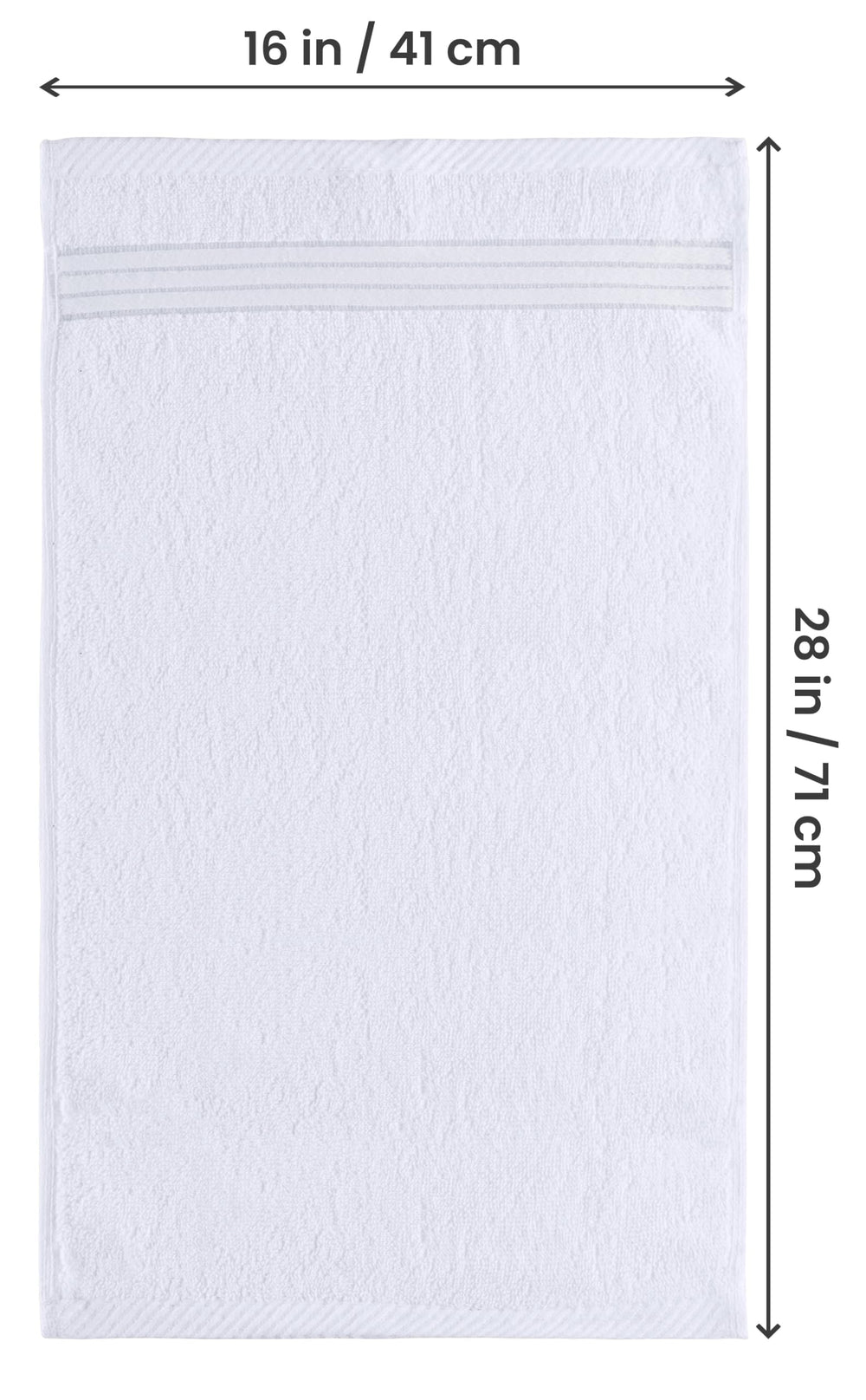 Utopia Towels detalle de la textura de algodón peinado para mayor suavidad