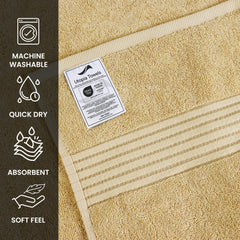 Utopia Towels toalla desplegada 27x54 pulgadas ilustrando tamaño real