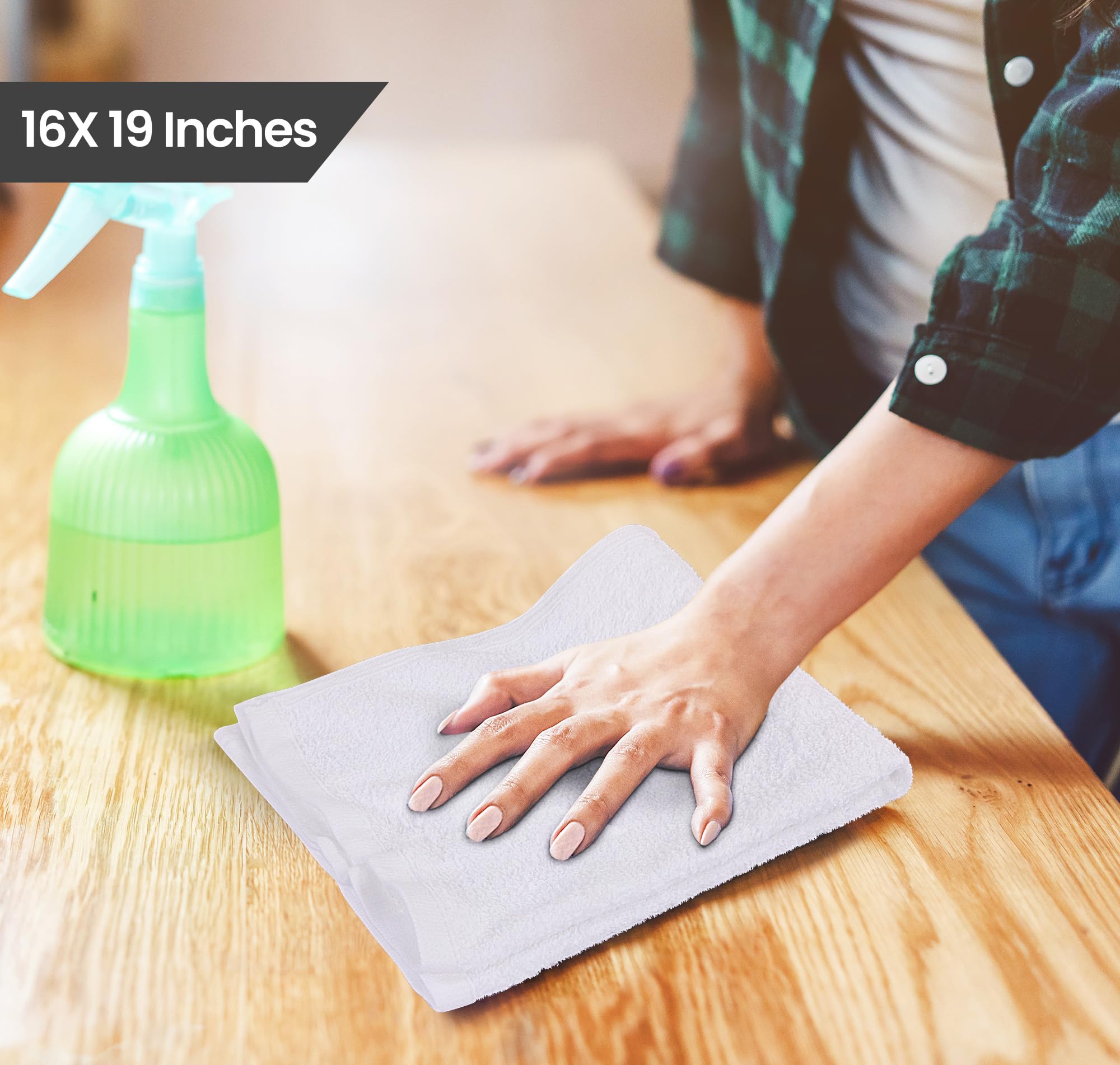 Utopia Towels un paño doblado destacando tamaño y acabado suave