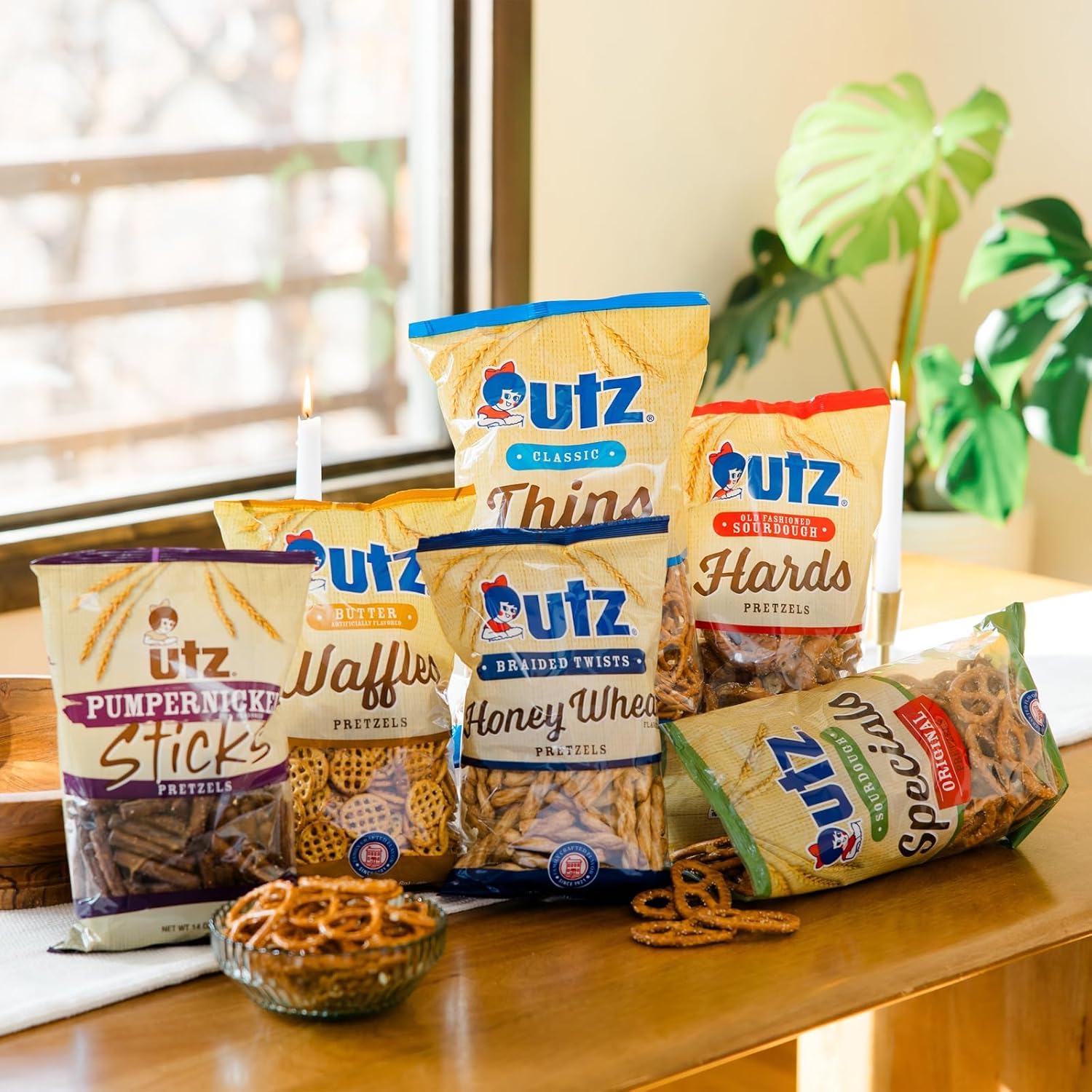 Utz comparación tamaño con mano para apreciar la porción y el rendimiento