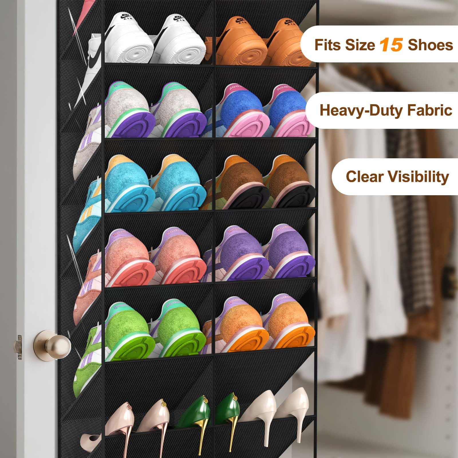 UVIAHOMI next to shoes for scale showing large, deep pockets