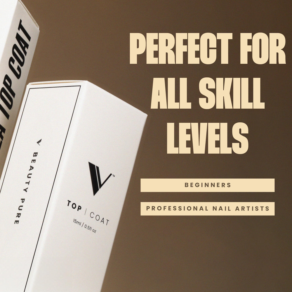 V Beauty Pure etiqueta del producto con información visible y beneficios