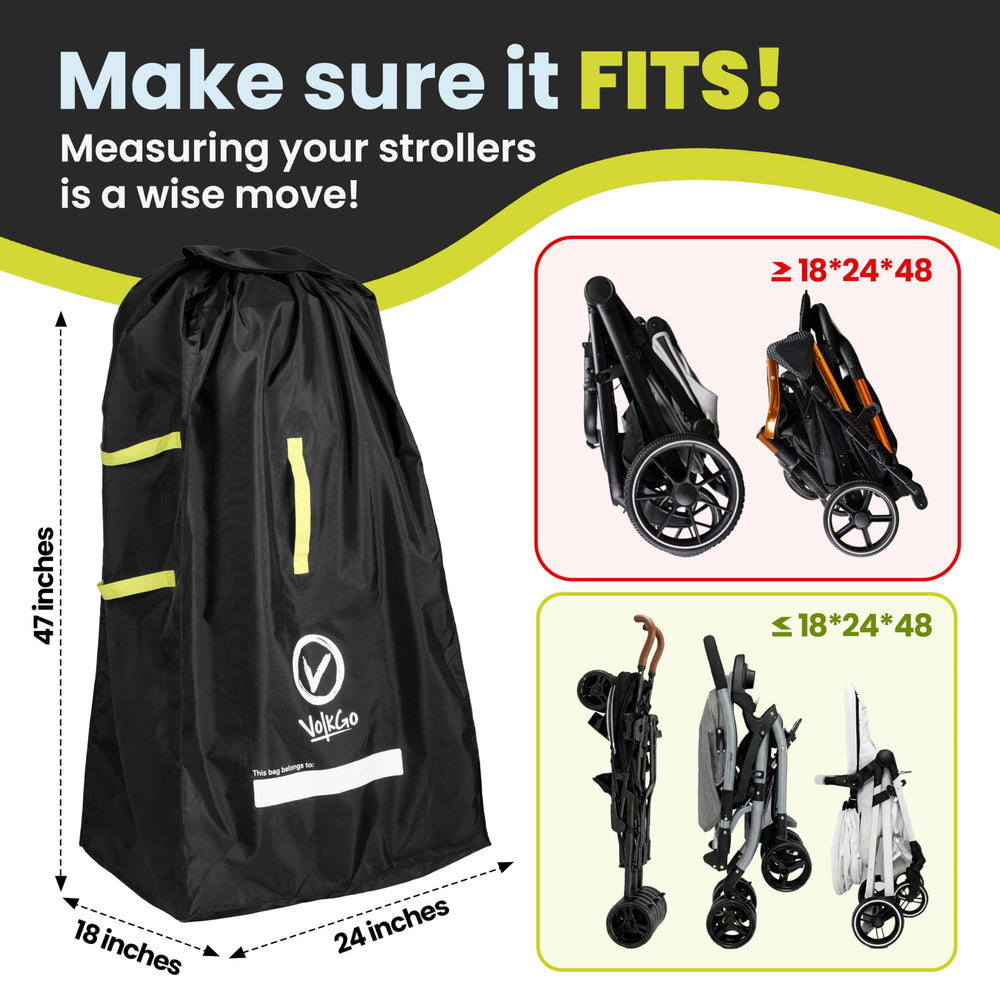V VOLKGO cochecito y silla de auto juntos dentro de la funda compatible