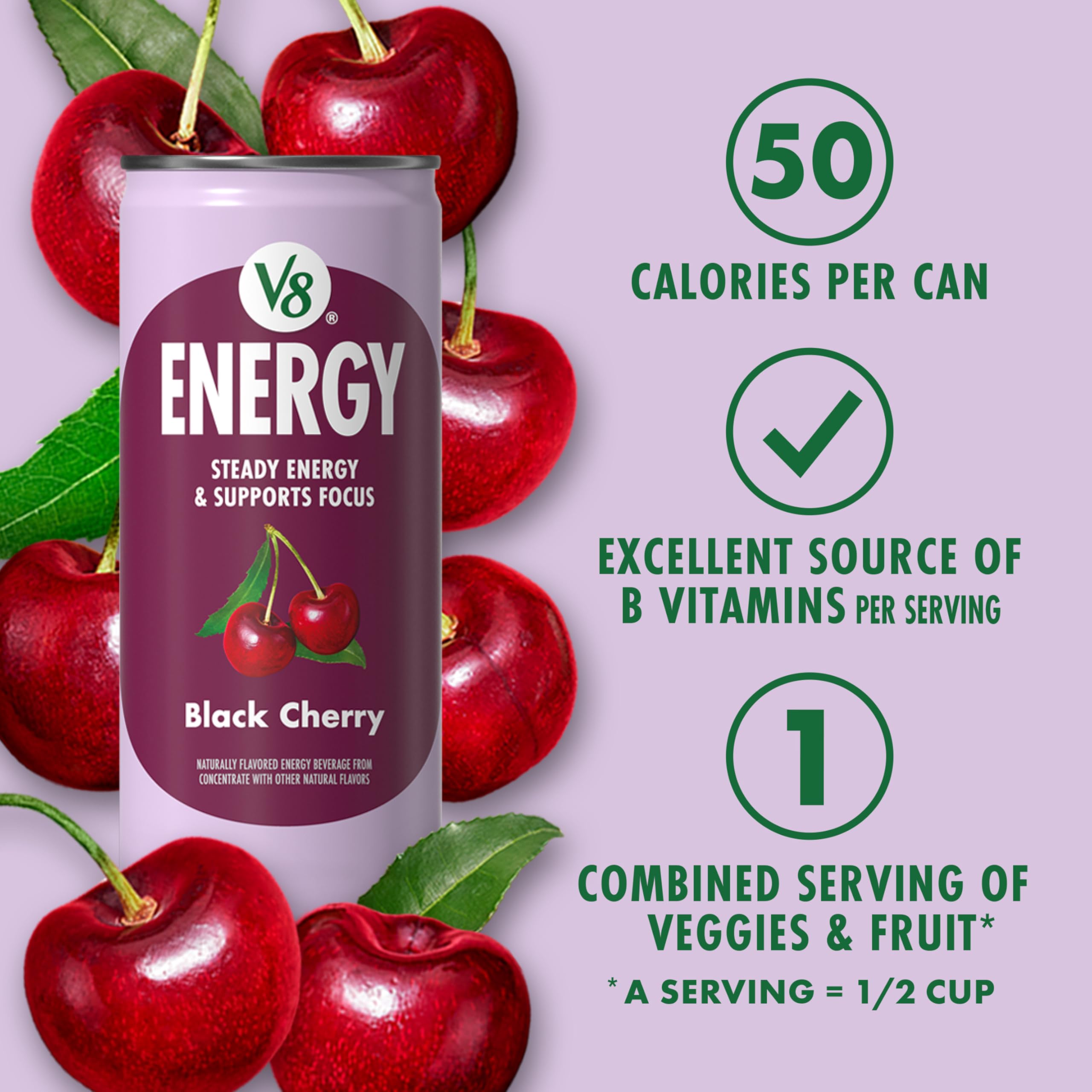 V8 líquido vertido mostrando espuma y textura, sabor vibrante y refresco