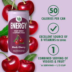 V8 líquido vertido mostrando espuma y textura, sabor vibrante y refresco