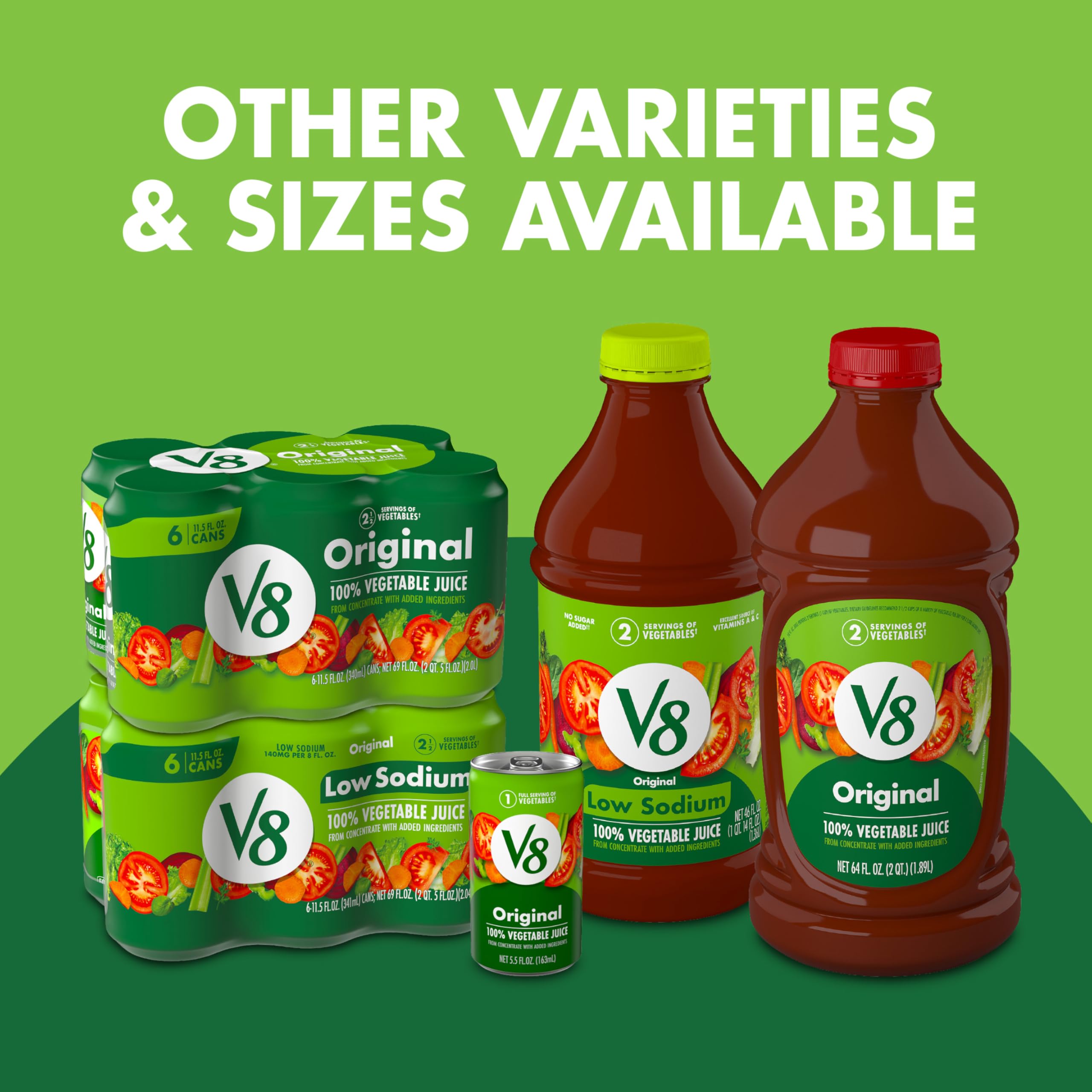 V8 lata en mesa de desayuno, aporta vegetales y conveniencia matutina
