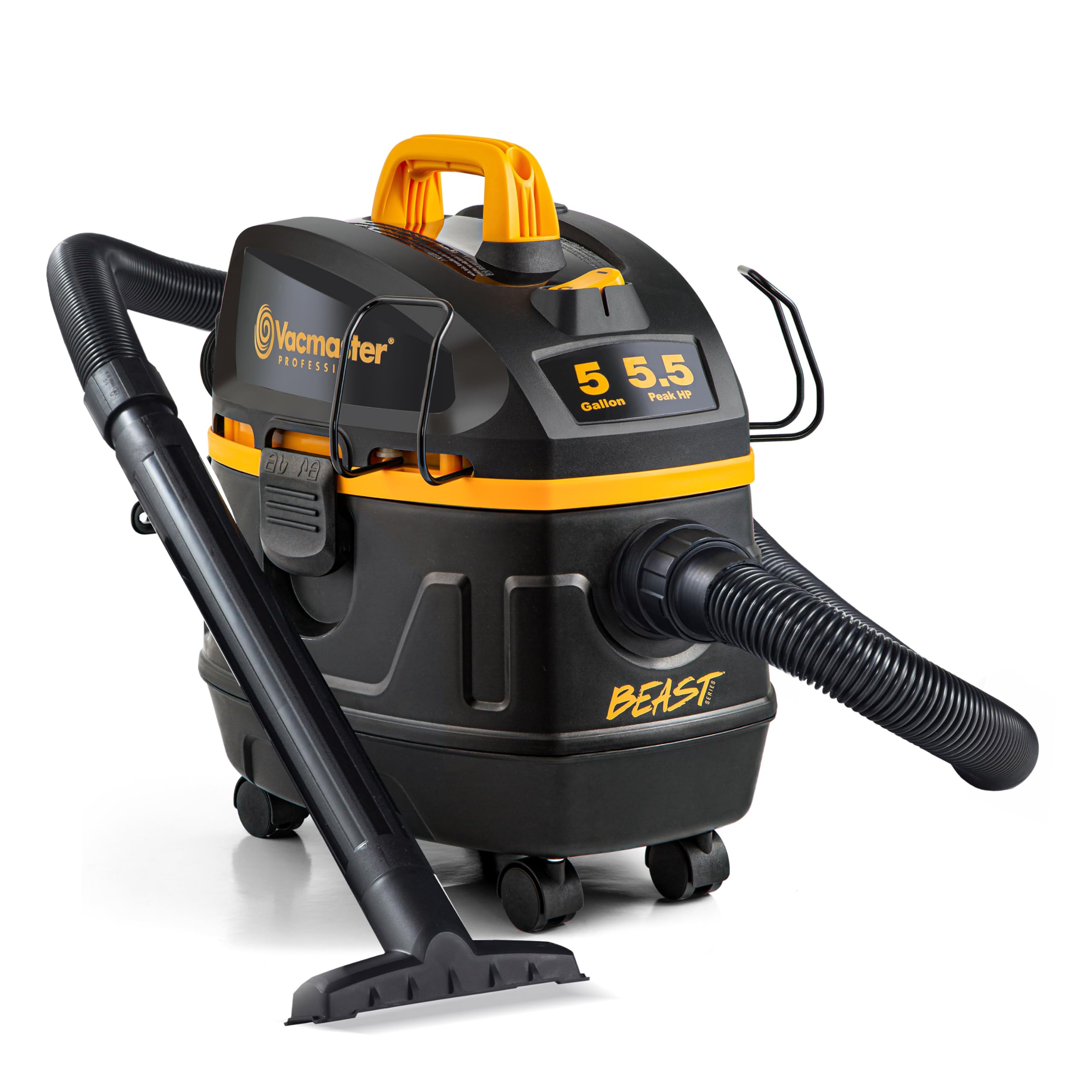 Vacmaster vista frontal completa mostrando diseño robusto y portabilidad